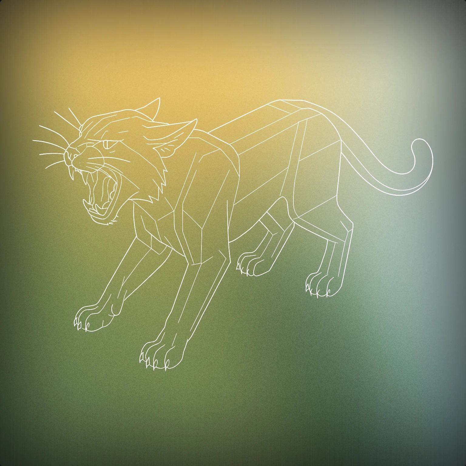 Cover of A wildcat mid-roar with its mouth open, showing sharp teeth and a dynamic posture for Cat Wild sound effects