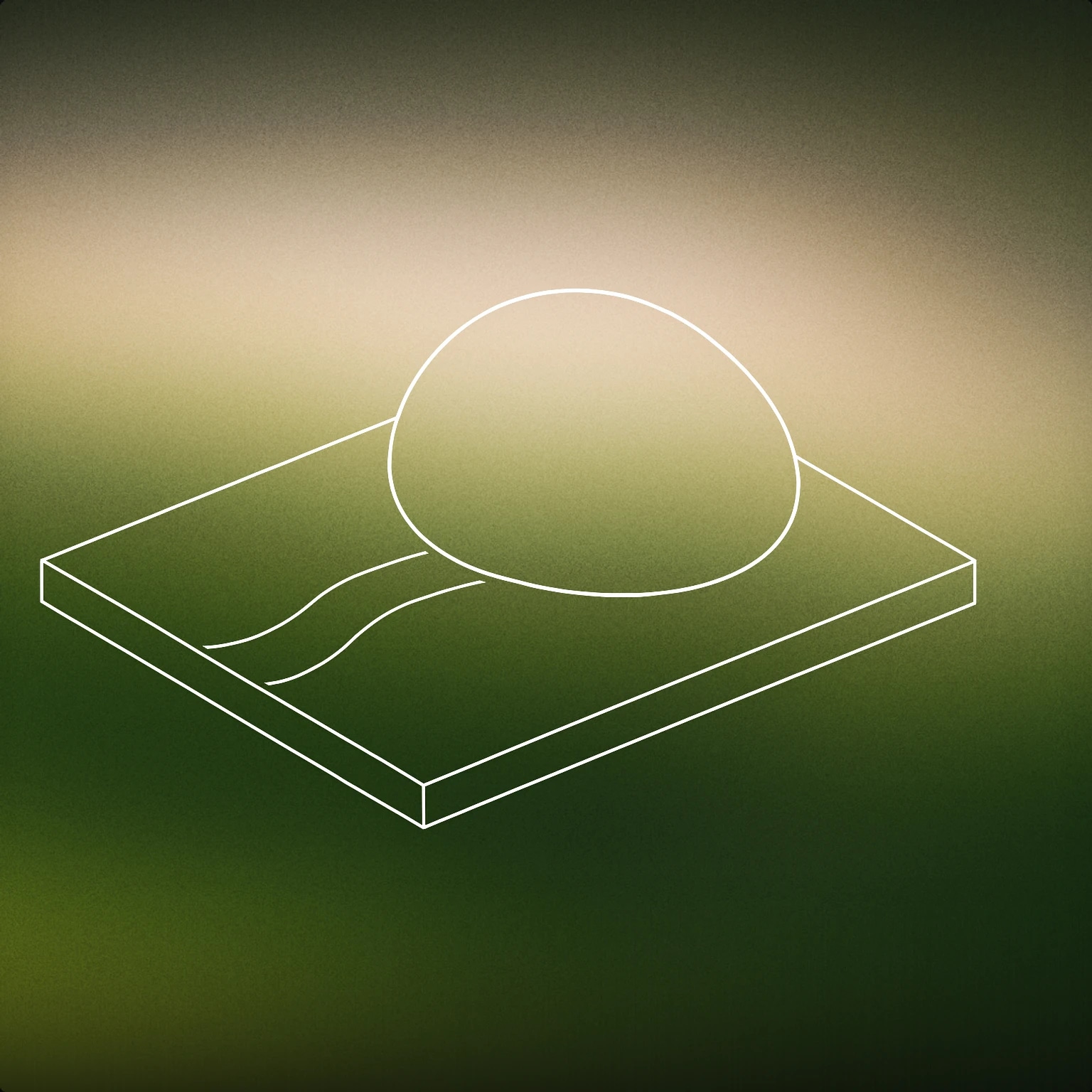 Cover of A smooth, rounded stone partially embedded in a flat surface, with a subtle groove trailing behind it to suggest recent movement for Stone Sliding sound effects