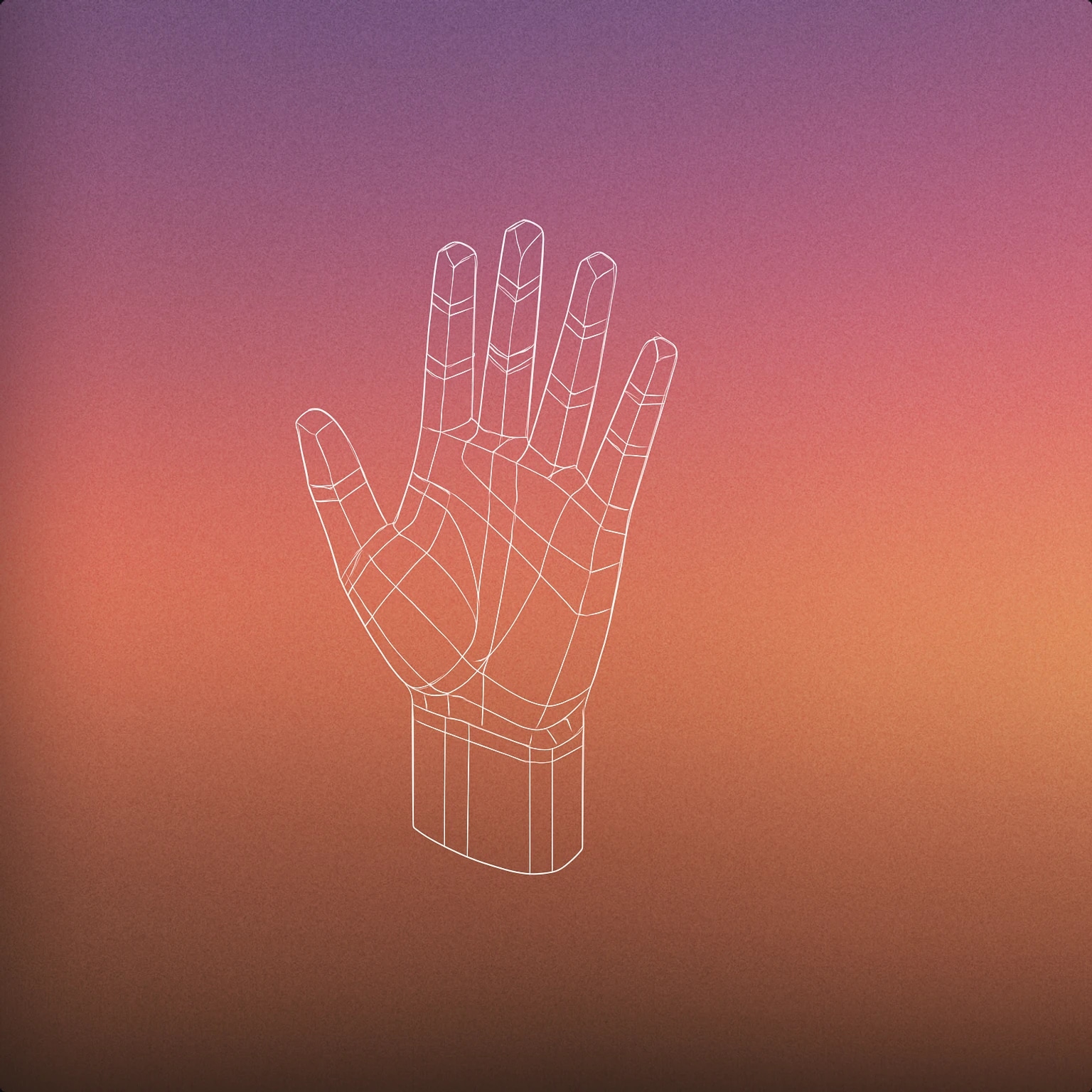 Cover of raised open hand with spread fingers for Crowd Cheering sound effects