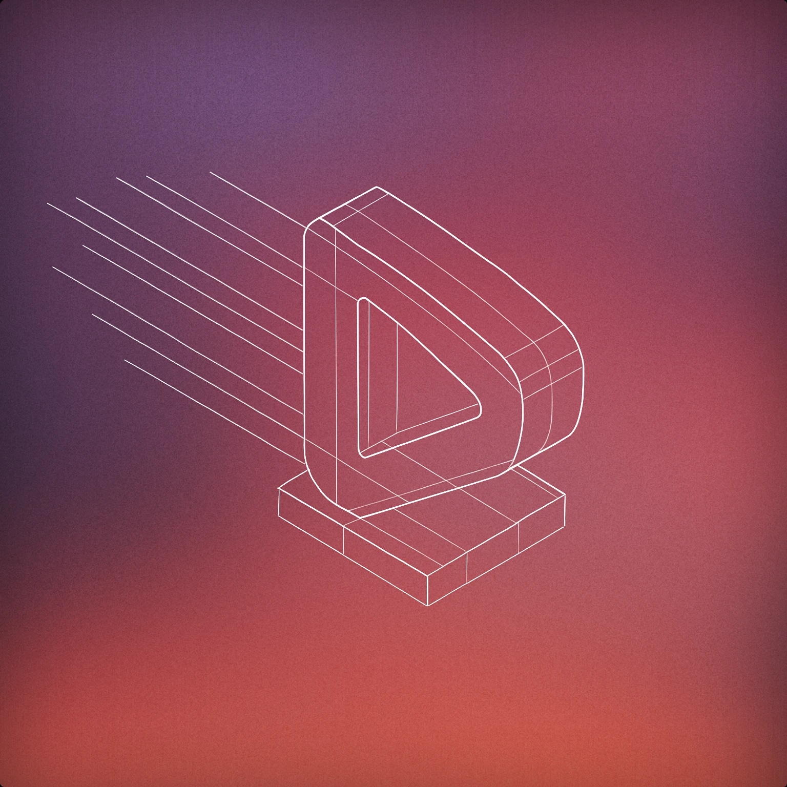 Cover of a stylized play button with motion lines trailing behind it for Lets Go sound effects