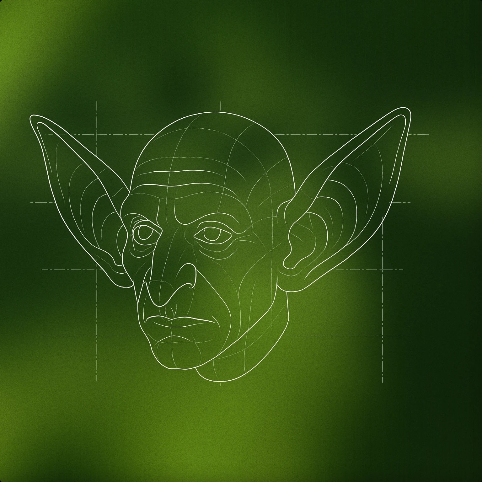 Cover of a goblin head with oversized, pointy ears each cupped as if listening intently for Goblins sound effects