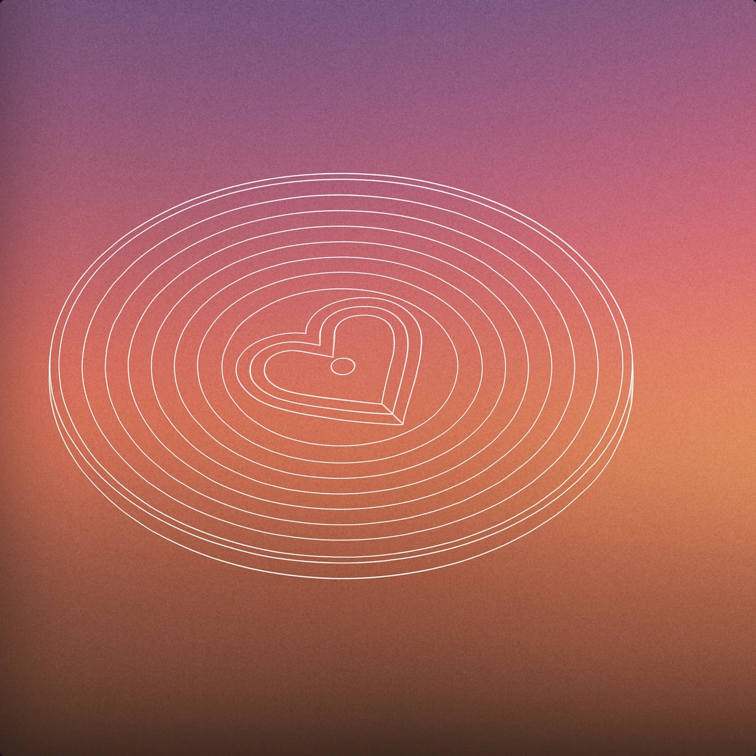 Cover of a vinyl record with a stylized groove forming a heart shape at the center for Pop sound effects