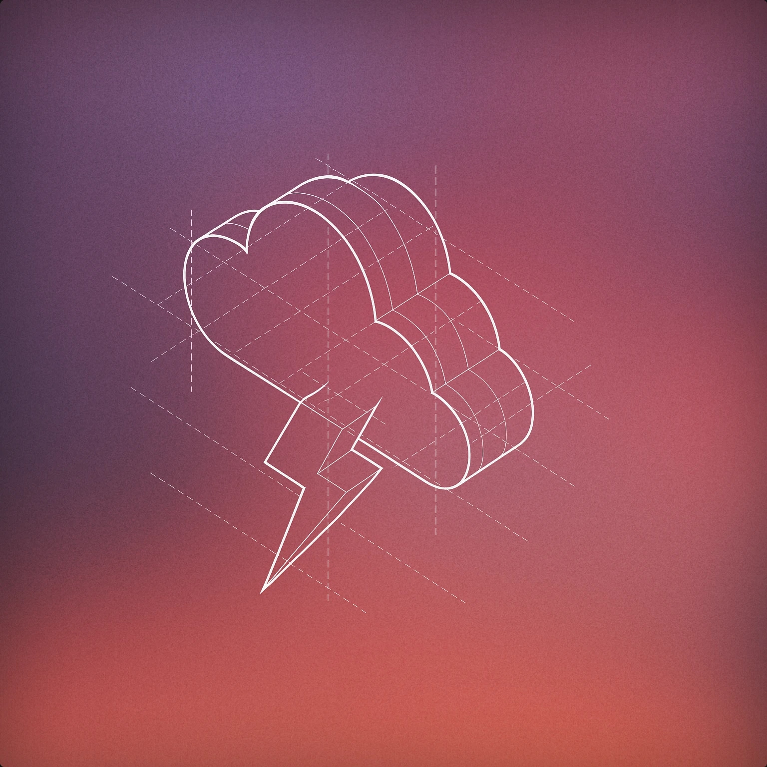 Cover of a stylized cloud with a single bold zigzag lightning bolt emerging from it for Thunder sound effects