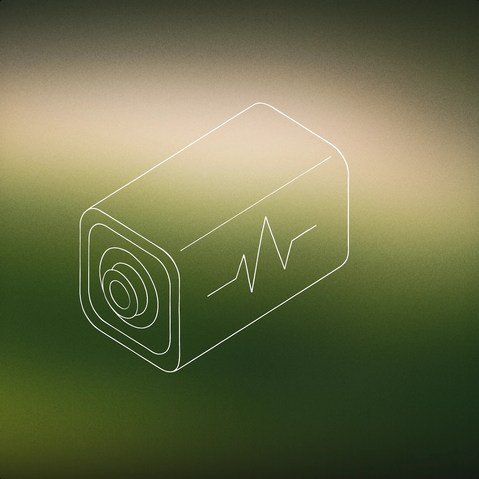 Cover of A stylized, minimal battery with a subtle waveform etched onto its surface for Energy sound effects