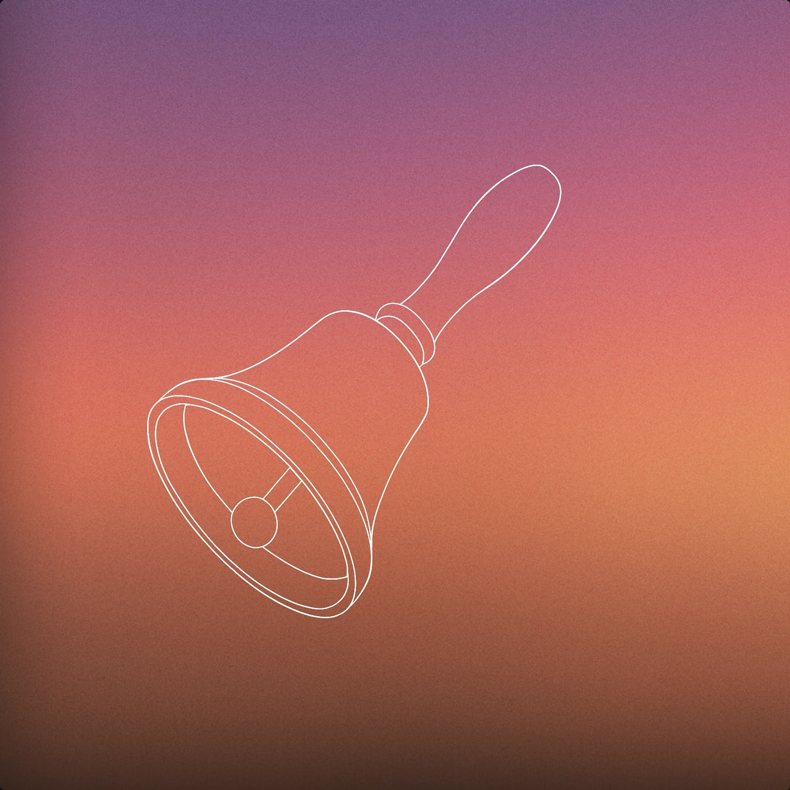 Cover of A classic handbell with a simple, smooth surface and a rounded handle, shown in a slightly tilted position to suggest motion. for Tone Bell sound effects