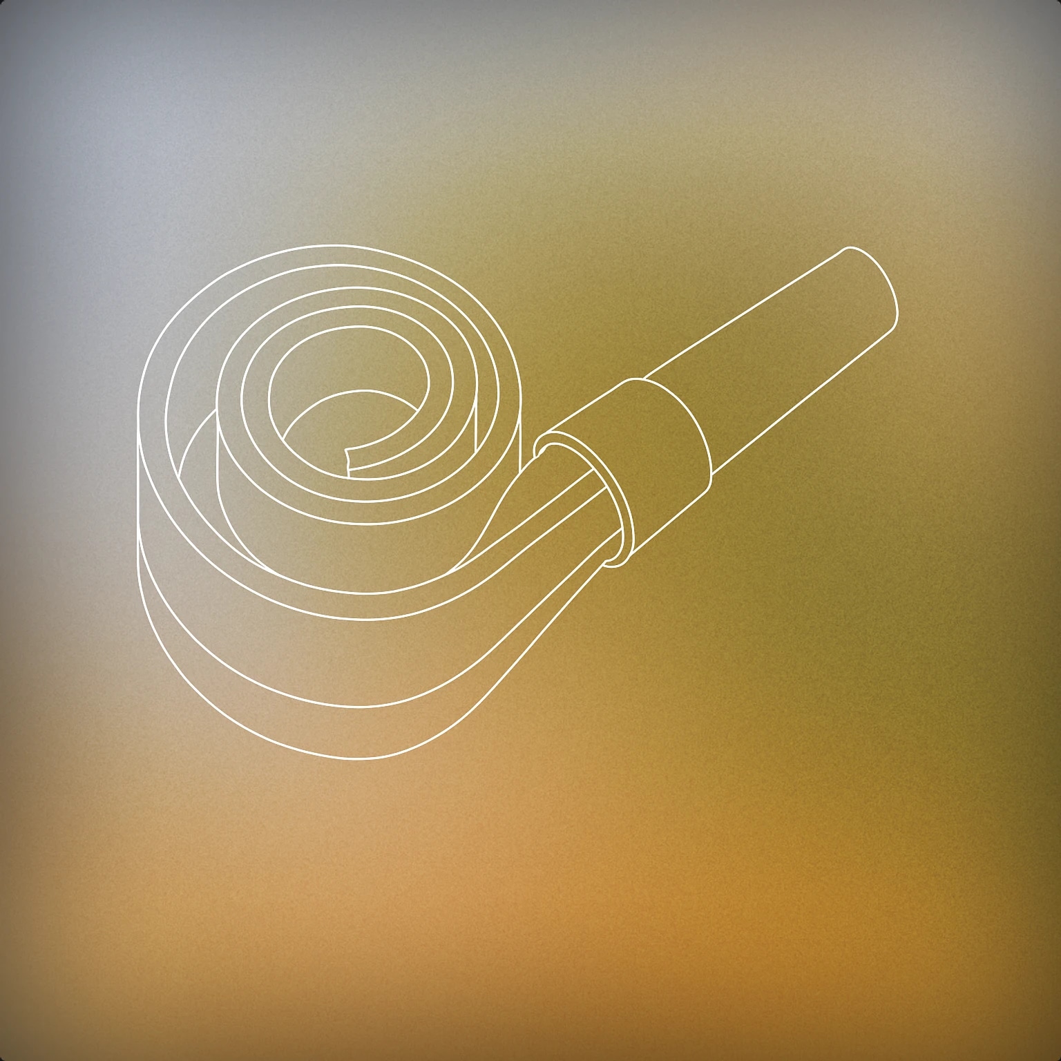 Cover of a coiled party horn with an uncoiled tip and a visible mouthpiece for Party Horn sound effects