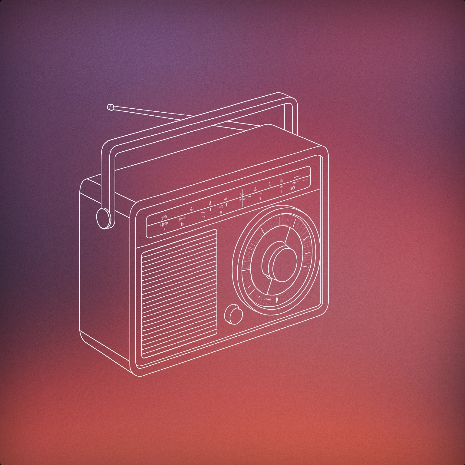 Cover of classic radio with a prominent tuning dial for Radio Tuning sound effects