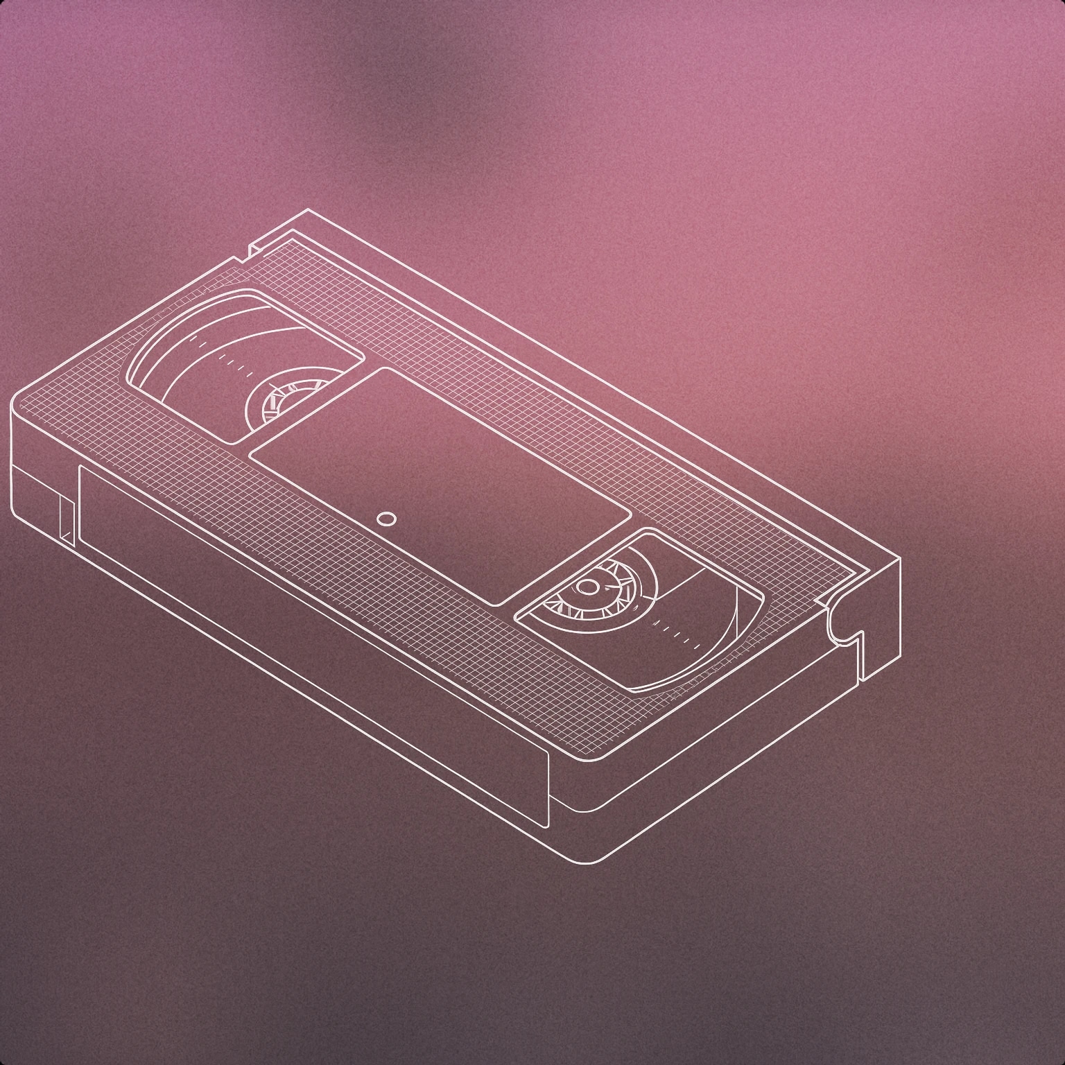 Cover of VHS cassette tape with a visible tape reel window and a single label sticker for VHS sound effects