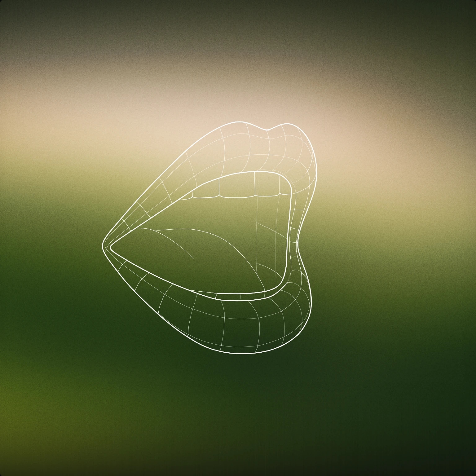 Cover of a stylized open mouth with slightly parted lips and a subtle curve to suggest tension for Groan sound effects