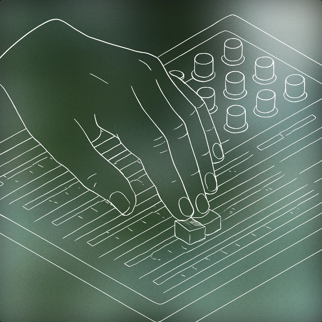 Cover of Hand sliding a volume fader on an audio mixer for Dragging sound effects