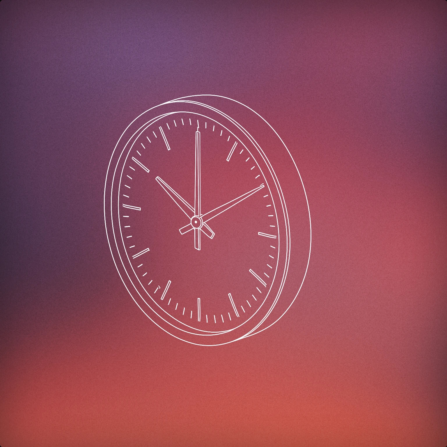 Cover of A classic round wall clock with clearly defined hour and minute hands, captured at the moment the second hand aligns vertically at the 12 o'clock position for Clock Tick sound effects
