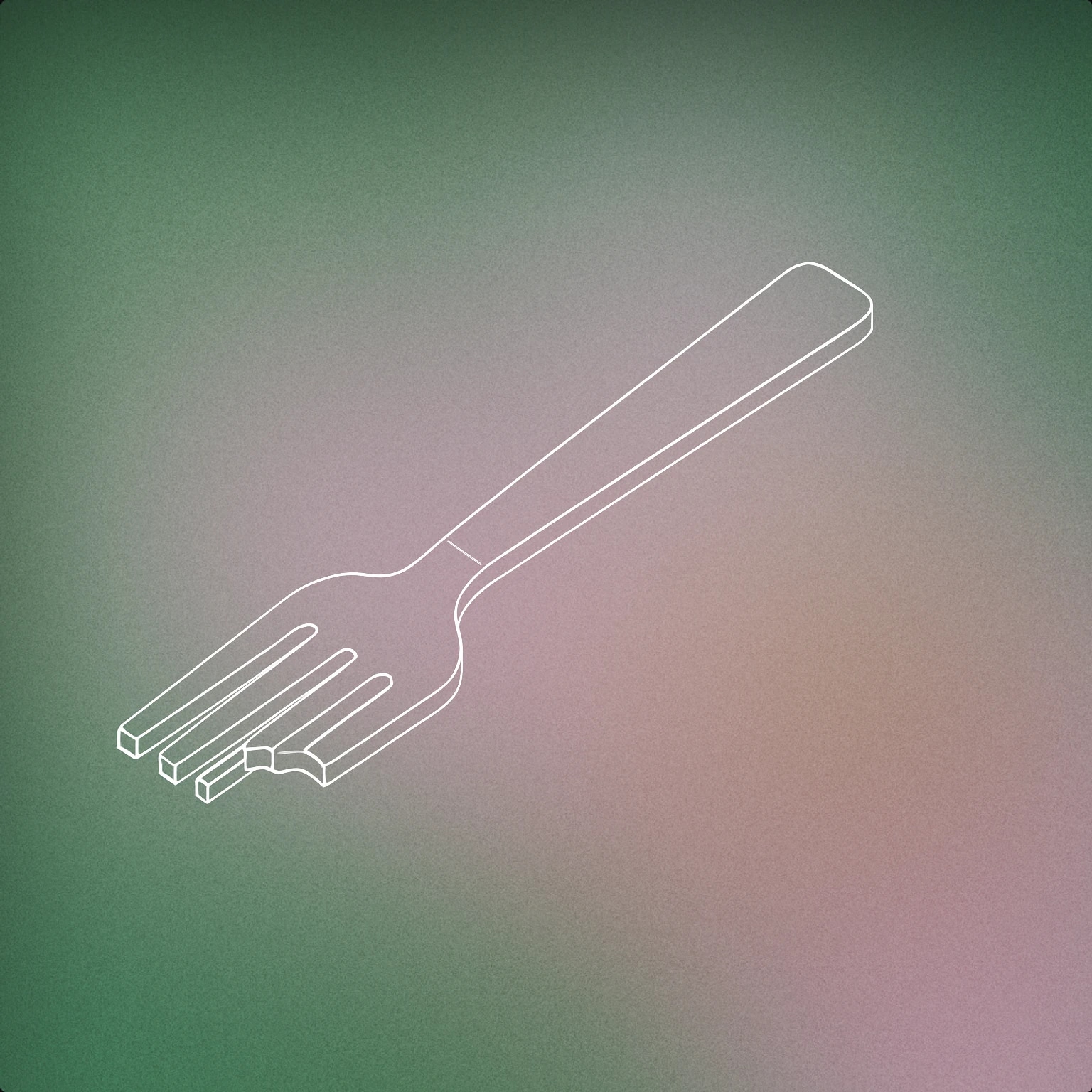 Cover of A single fork with a bite mark on one tine for Eating sound effects