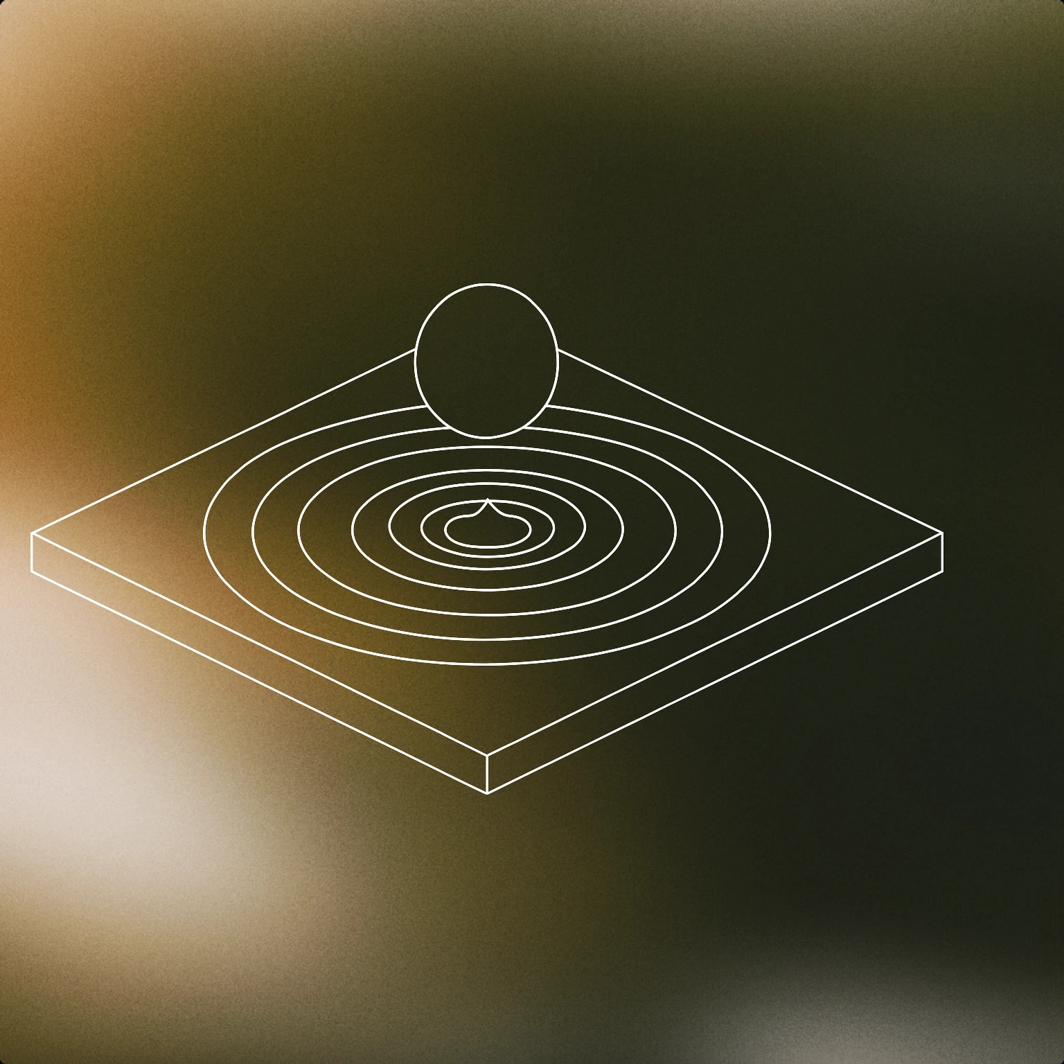 Cover of a single, perfectly round water droplet creating a ripple on a flat surface for Bloop sound effects