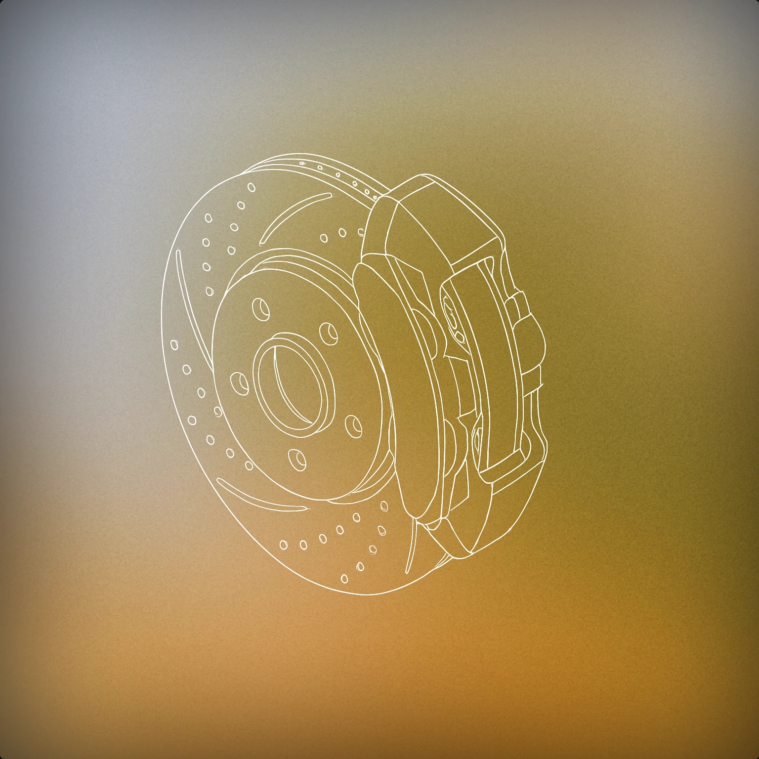 Cover of Car brake disc with a simplified caliper attached for Car Brake sound effects