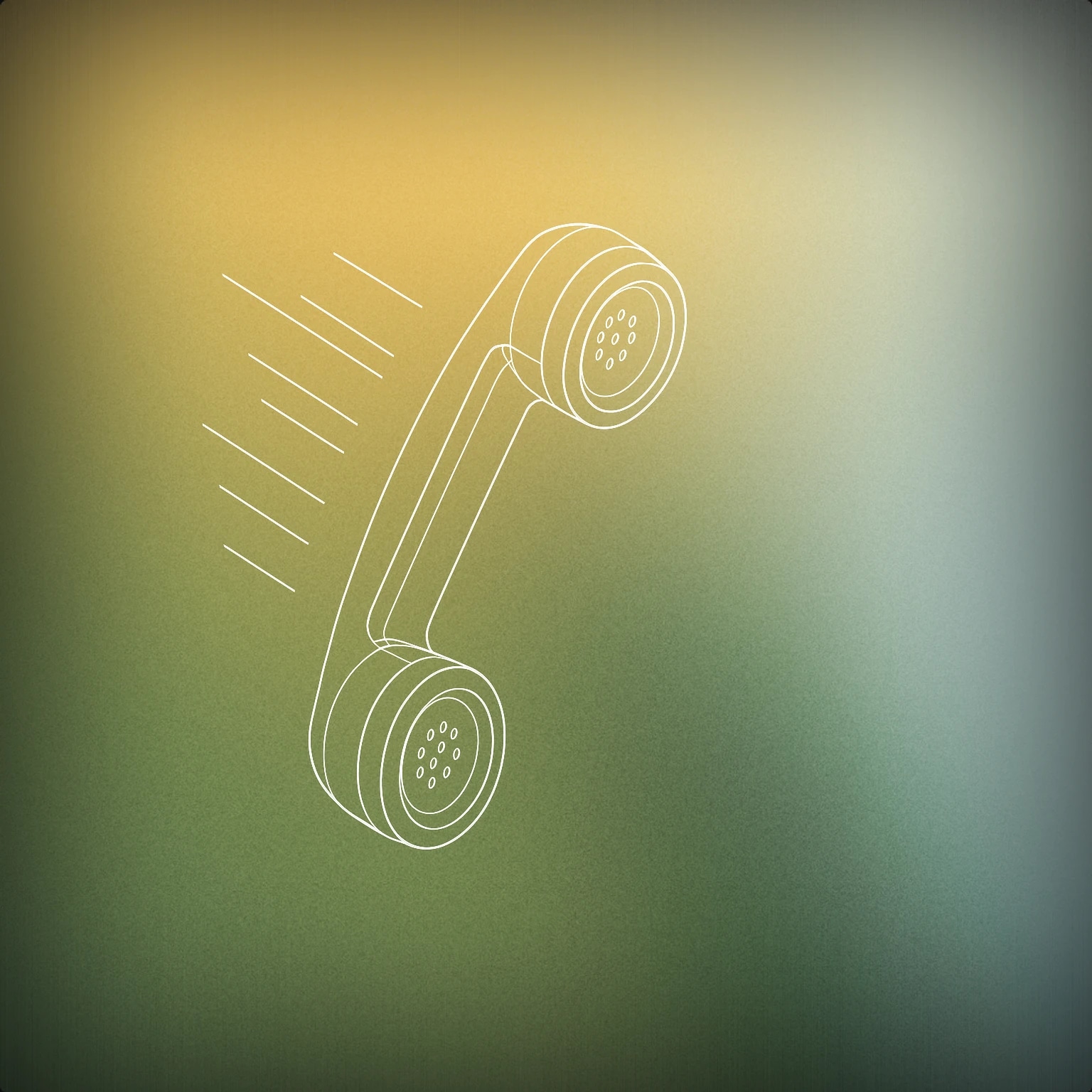 Cover of classic telephone handset with motion lines around it for Phone Ringing sound effects