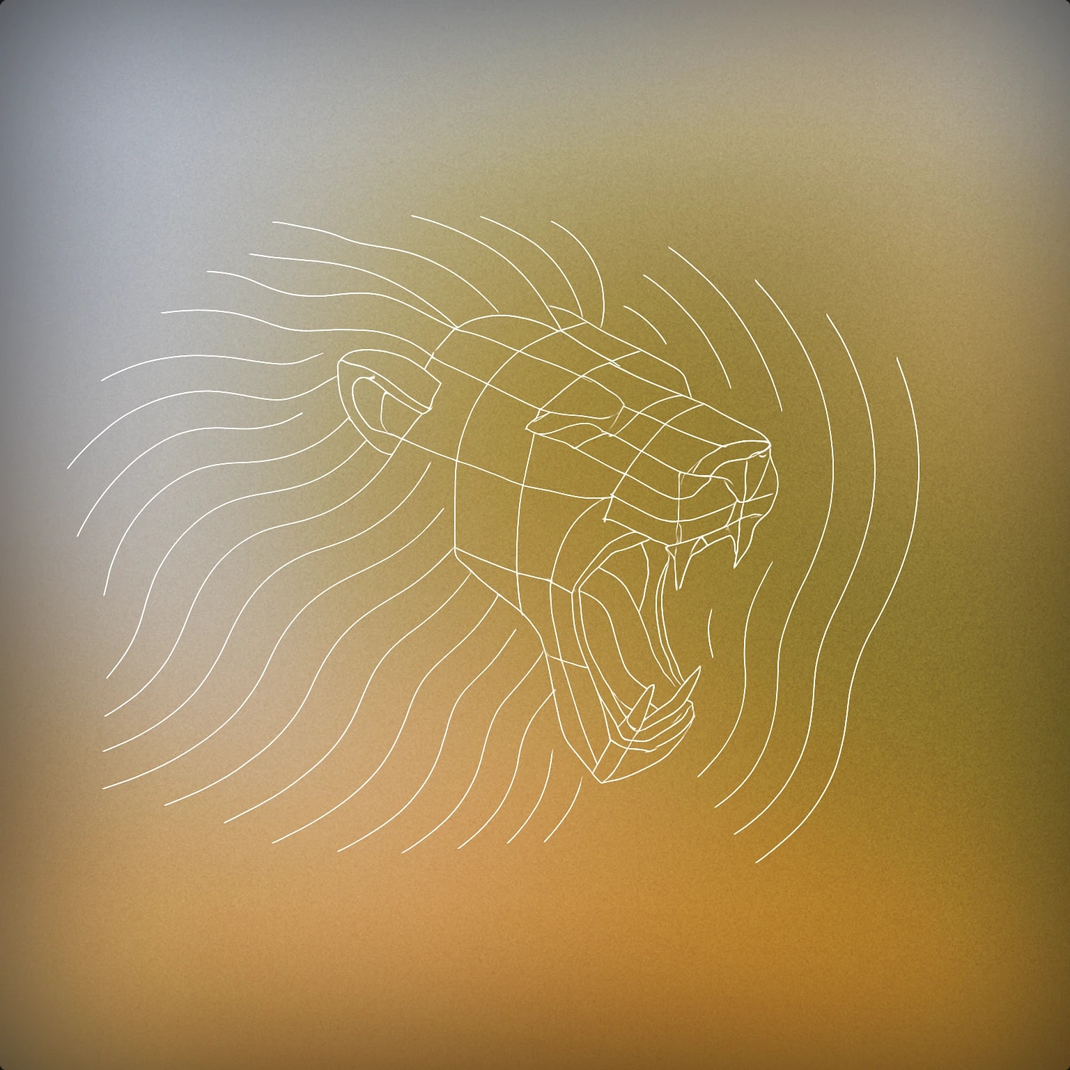 Cover of A roaring lion's head with an open mouth, stylized so that the mane subtly forms soundwave-like patterns radiating outward for Beast sound effects