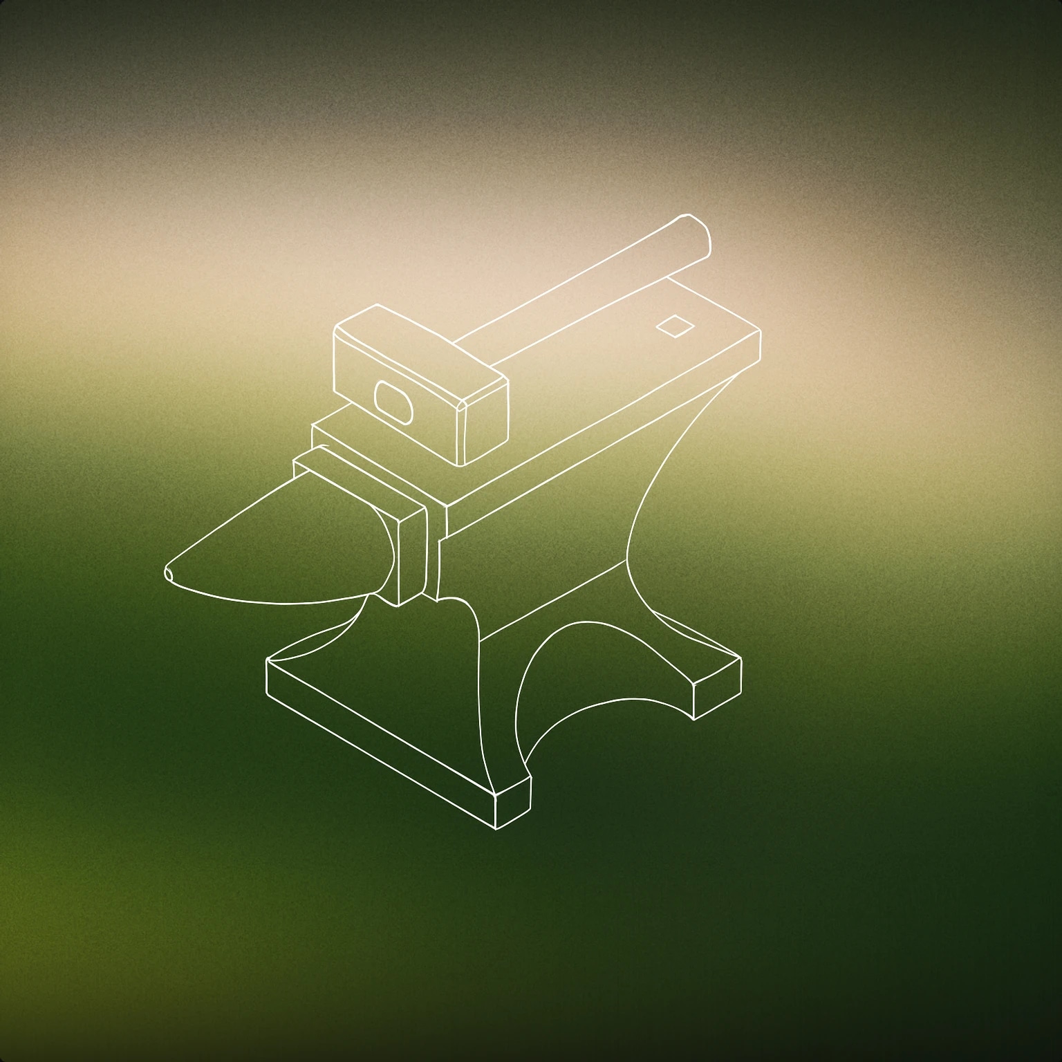 Cover of an anvil with a hammer resting on top for Metal on Metal sound effects