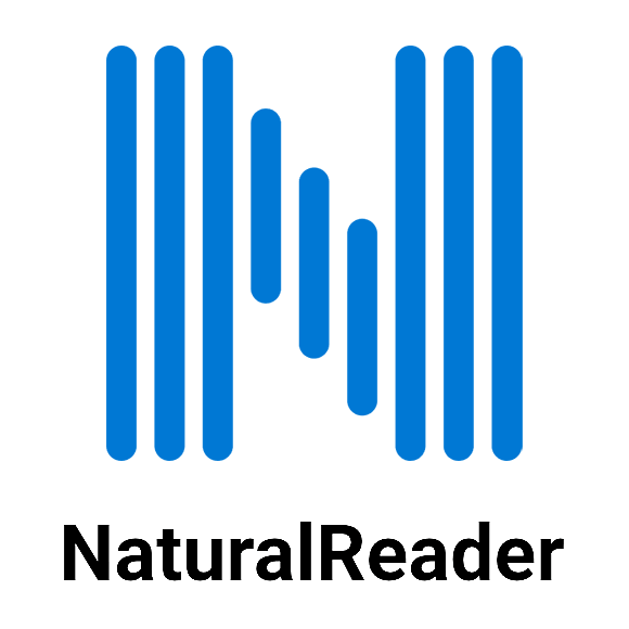Barcode-style logo with the text "NaturalReader" below it.