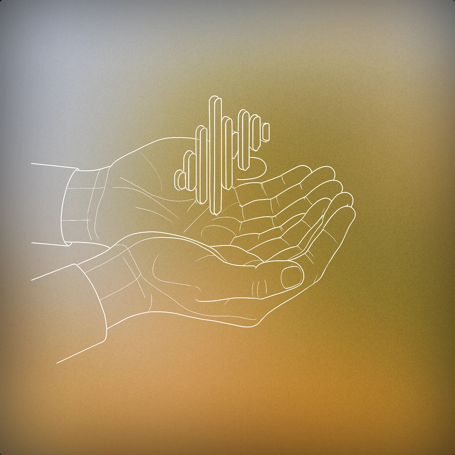 Cover of A pair of cupped hands gently holding a small, stylized soundwave hovering above the palms for Lap sound effects