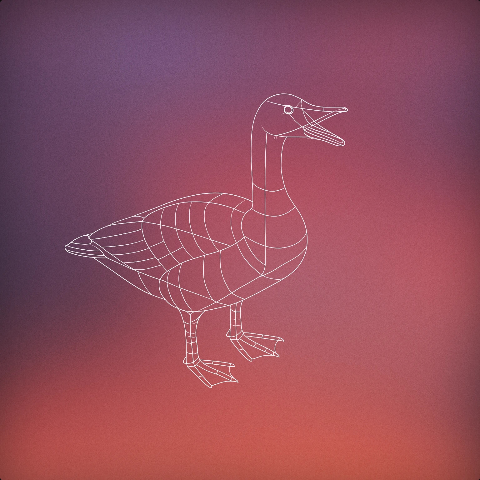 Cover of goose with open beak for Goose Honk sound effects