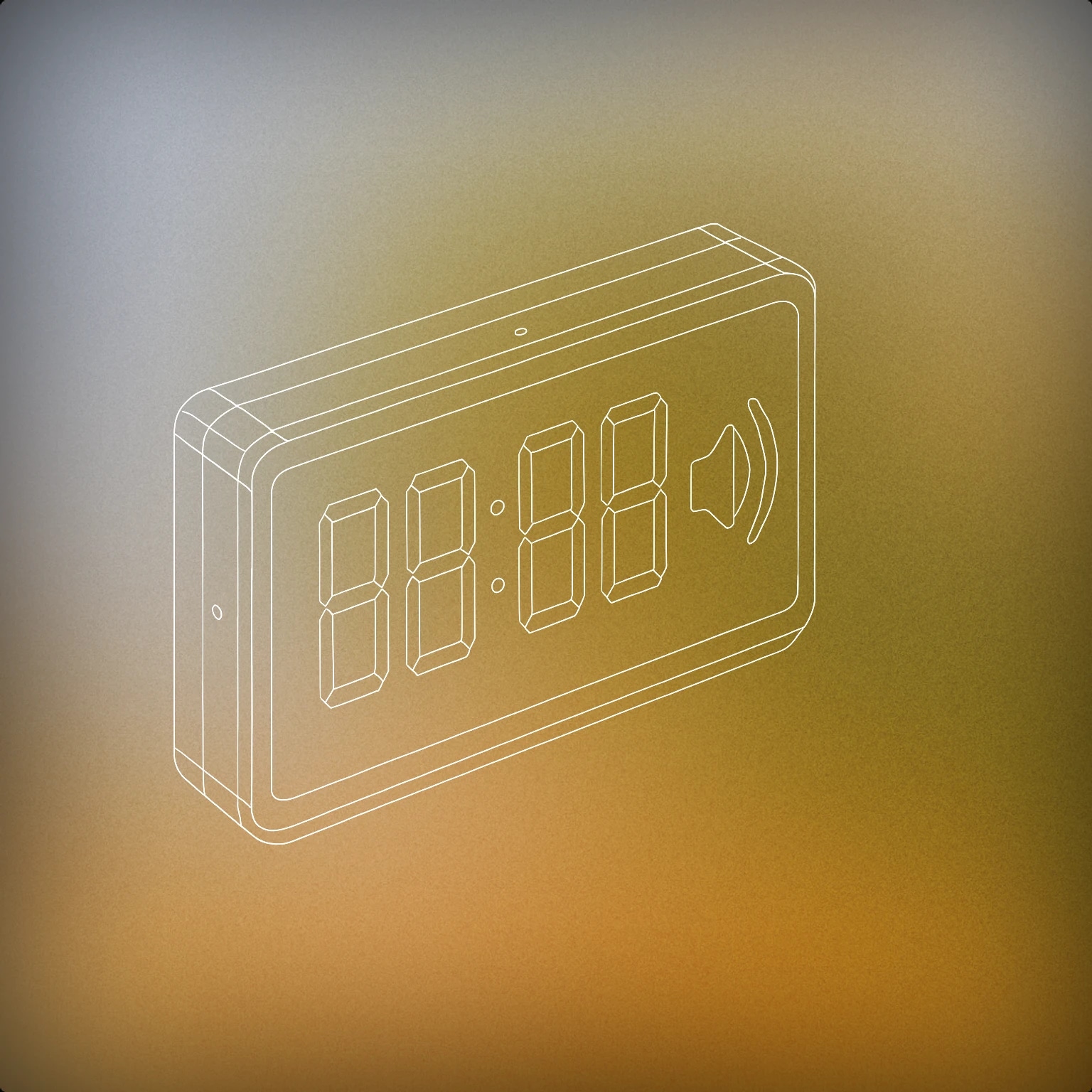 Cover of digital scoreboard with numeric display and sound level icon for Counter sound effects