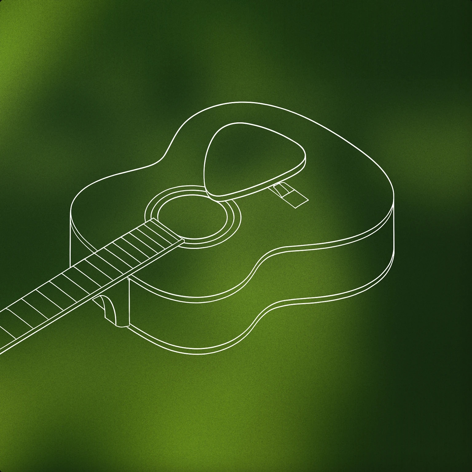 Cover of Guitar pick resting on top of an acoustic guitar body for Pick sound effects