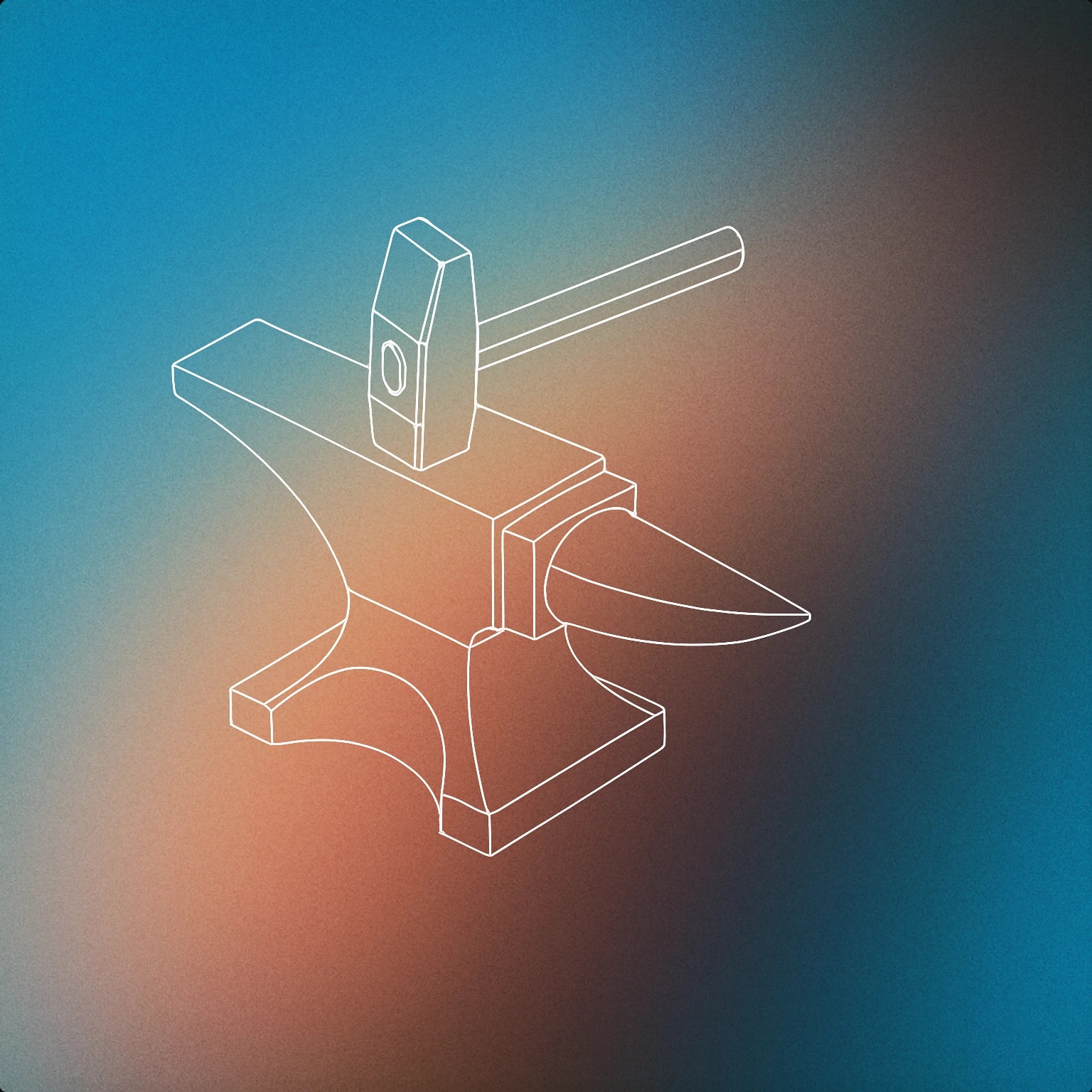 Cover of an anvil with a hammer striking its surface for Metal Hit sound effects