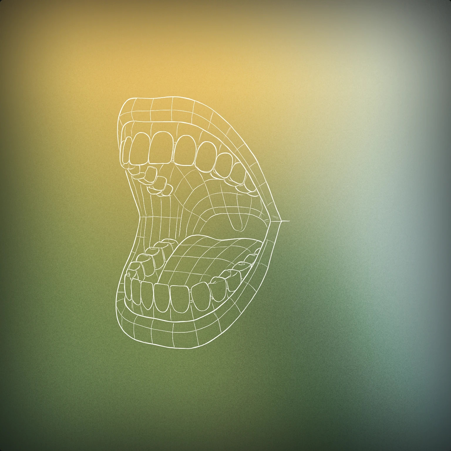 Cover of Stylized open human mouth with wide-open jaw and visible teeth for Screaming sound effects