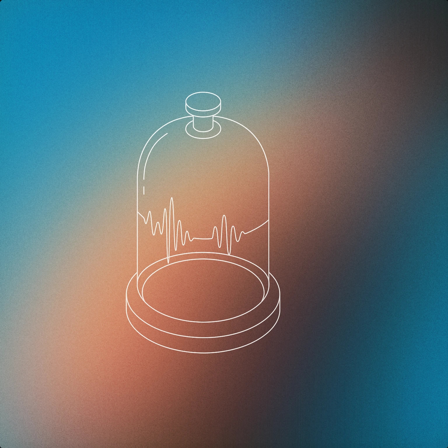 Cover of A stylized glass bell jar with subtle soundwave patterns etched onto its surface for Glass sound effects