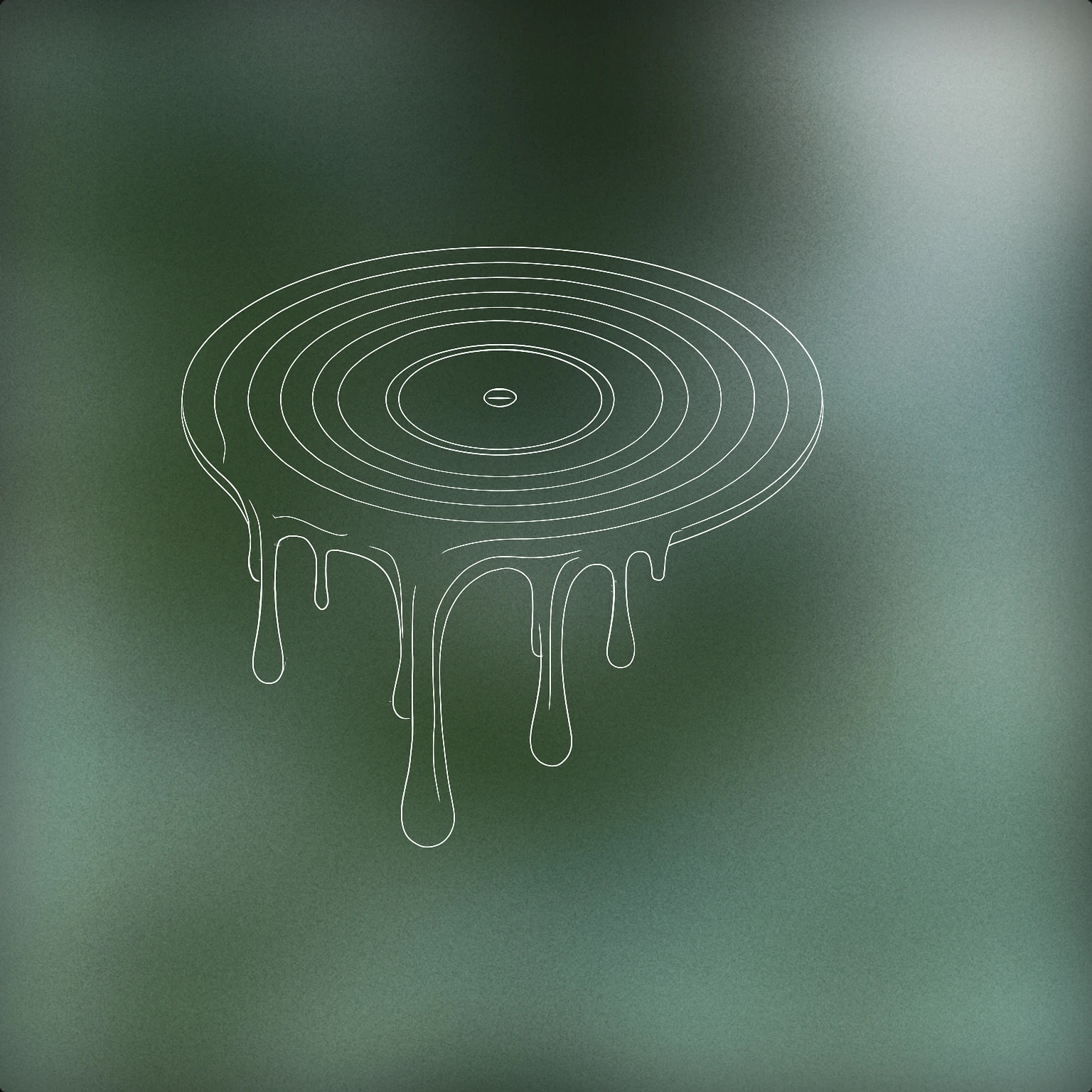 Cover of A phonograph record melting and forming fluid-like streams emitting from its edge for Lava sound effects