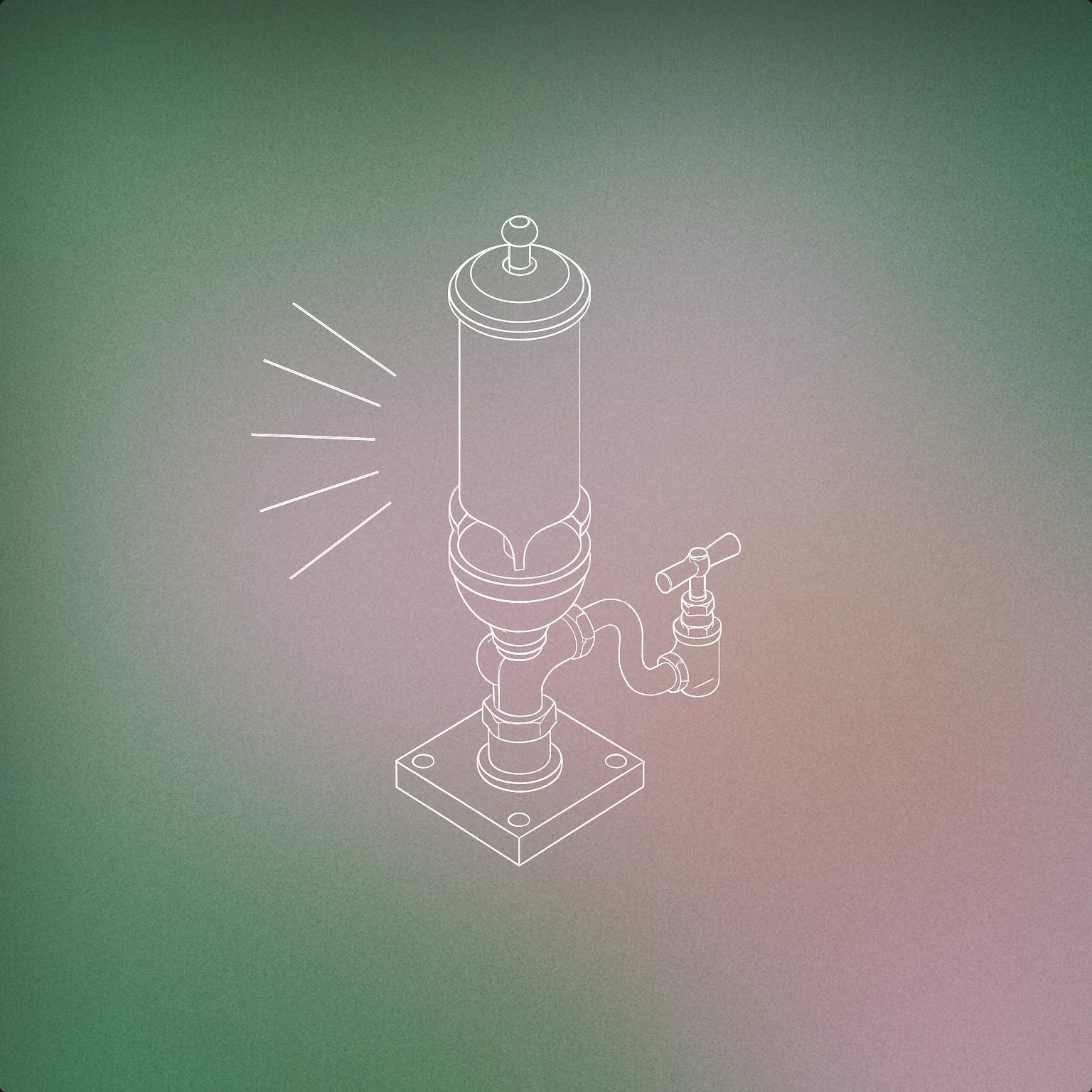 Cover of a stylized train whistle with sound lines emanating from it for Train sound effects