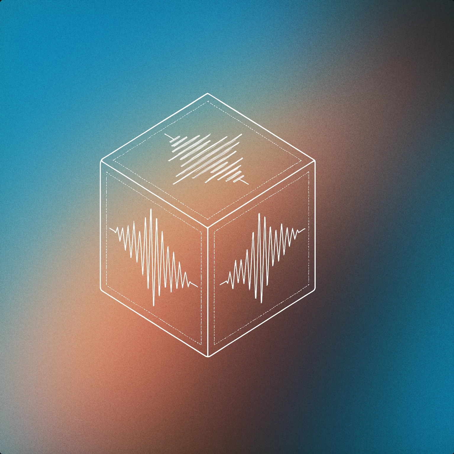 Cover of A single die with soundwave patterns etched onto its faces for Dice Roll sound effects