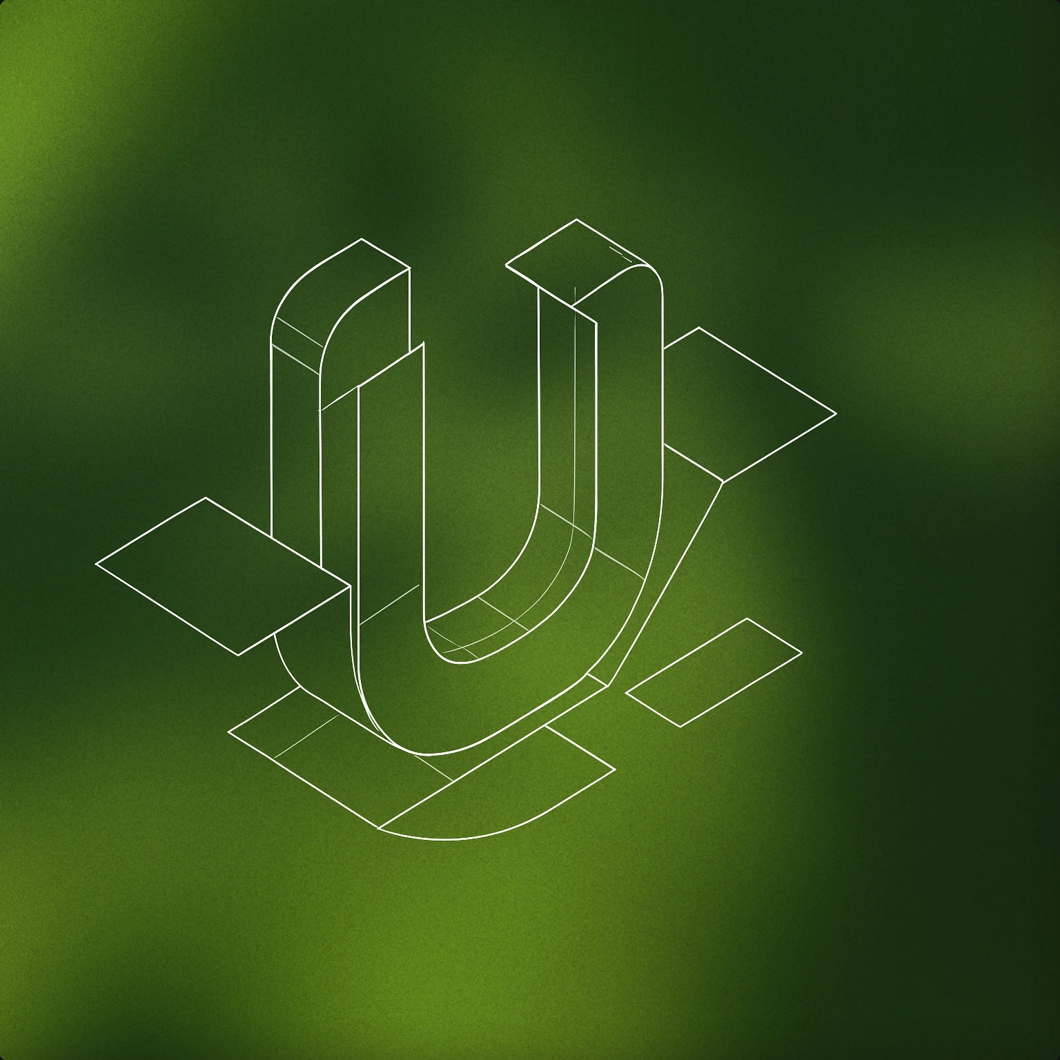 Cover of Unfolding stylized letterform with subtle geometric slices for Logo Reveal sound effects