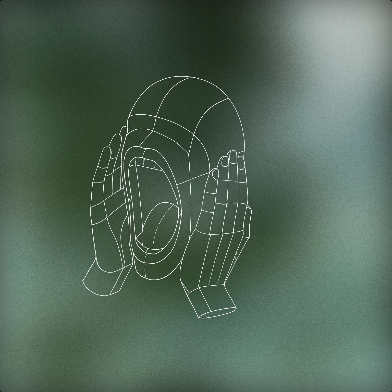 Cover of A large open mouth cupped by two hands on either side, appearing as if in shock or amazement for Oh My God sound effects