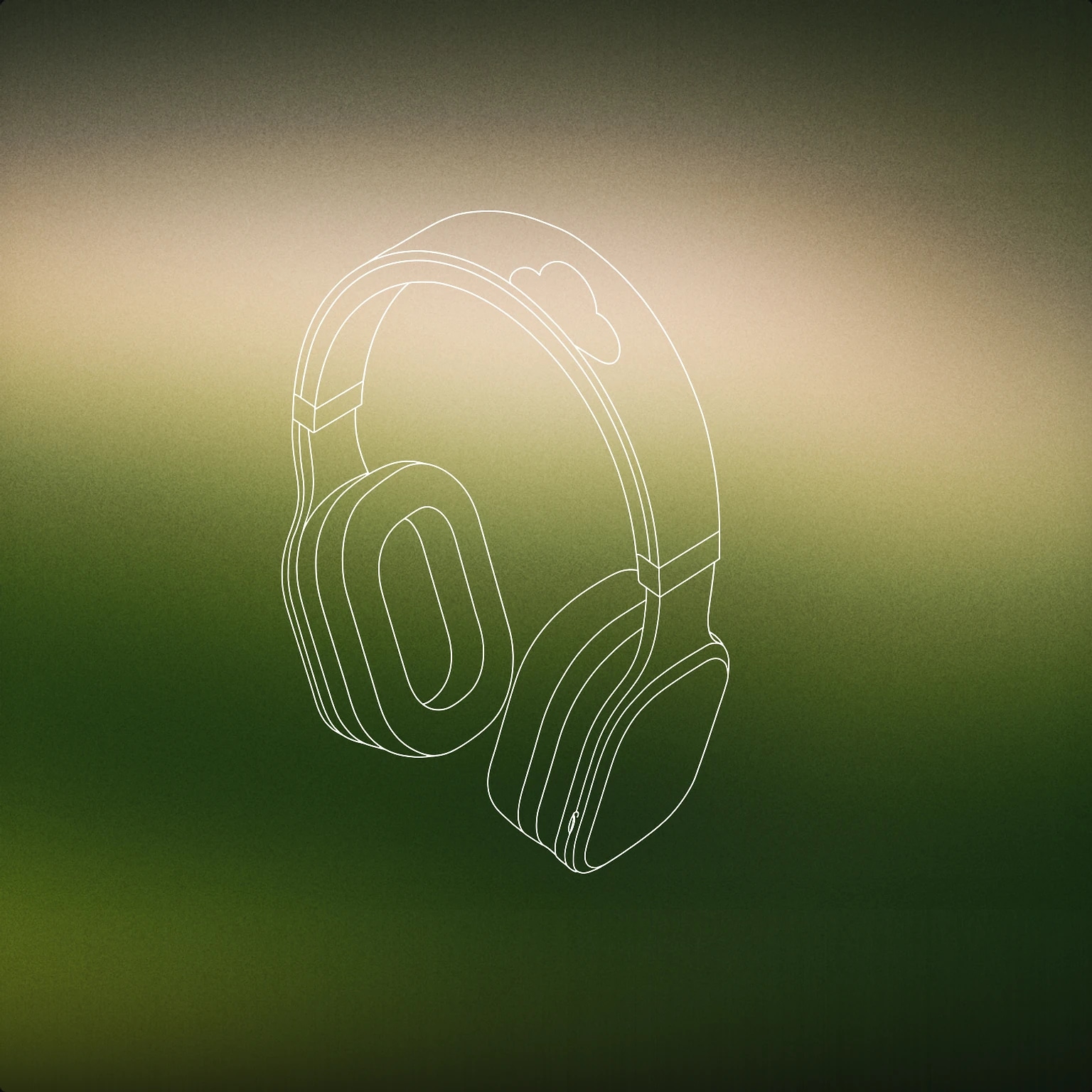 Cover of A pair of sleek wireless headphones with a cloud-shaped outline subtly integrated into the headband for Cloud sound effects