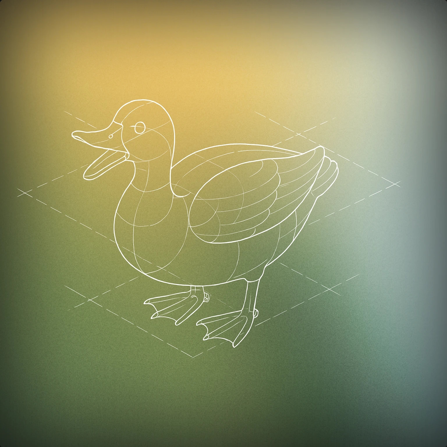 Cover of a stylized duck with its beak open mid-quack for Duck Quack sound effects