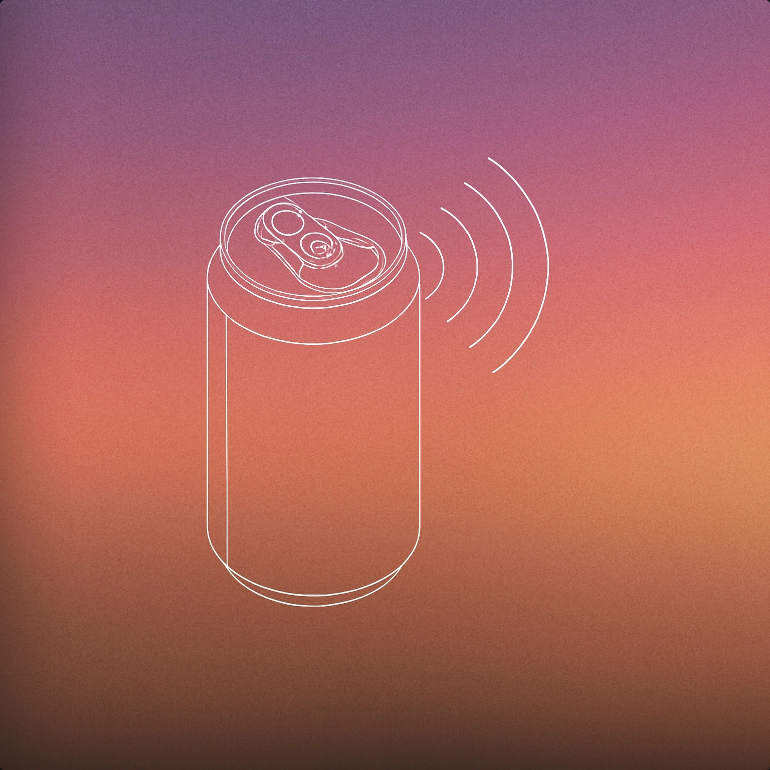 Cover of A soda can with sound waves emanating from its opening for Soda sound effects