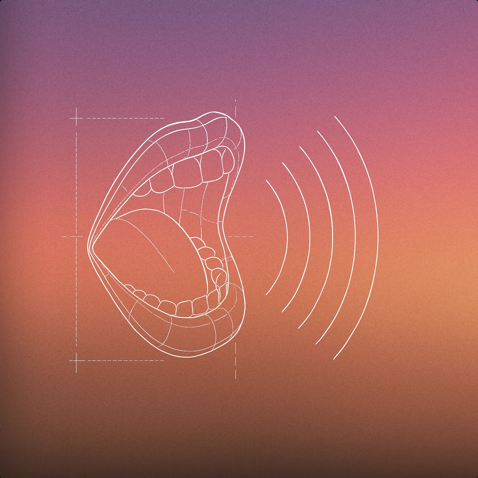 Cover of a stylized open mouth with sound lines radiating outward for Whoa sound effects