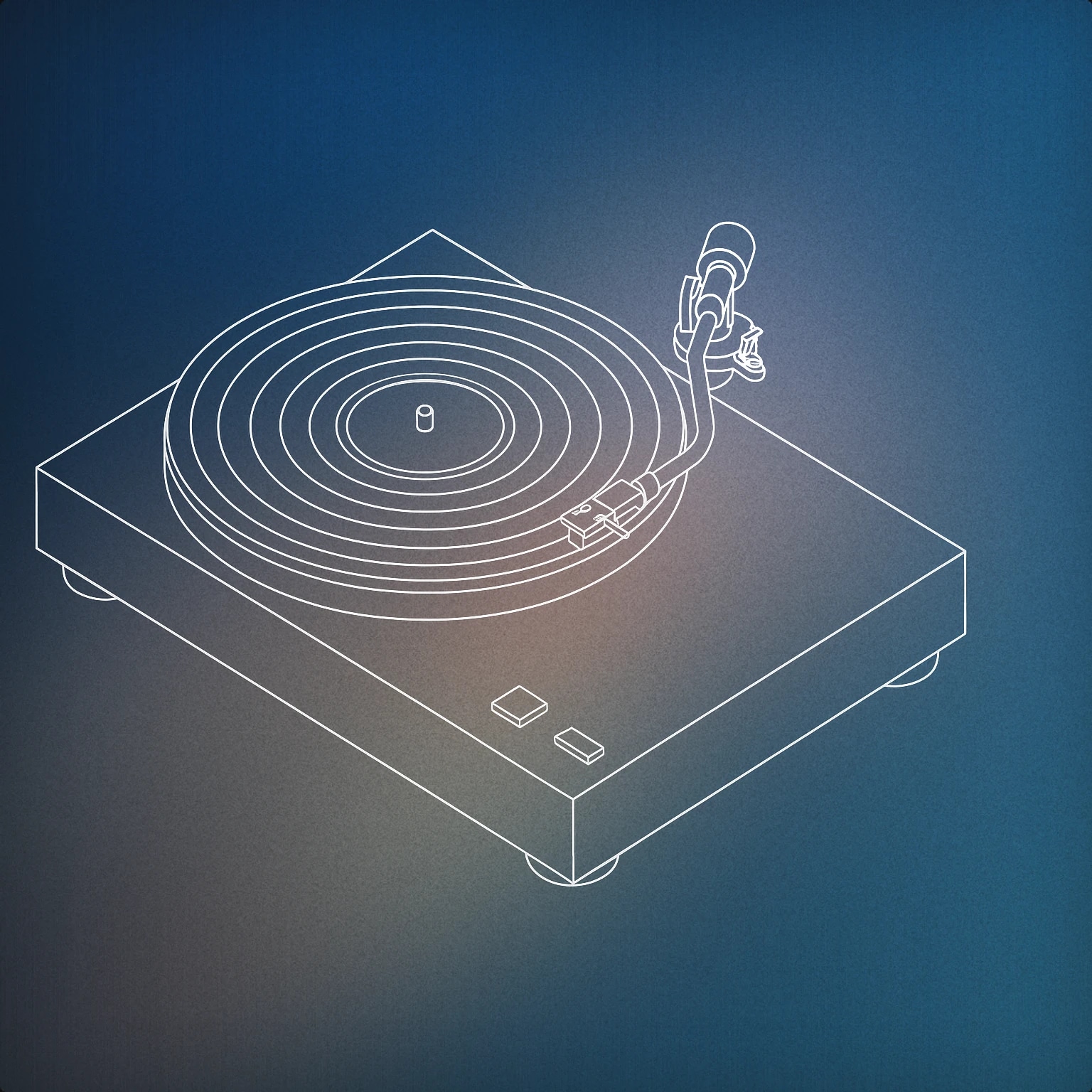 Cover of rotating vinyl record on a turntable for Revolving sound effects