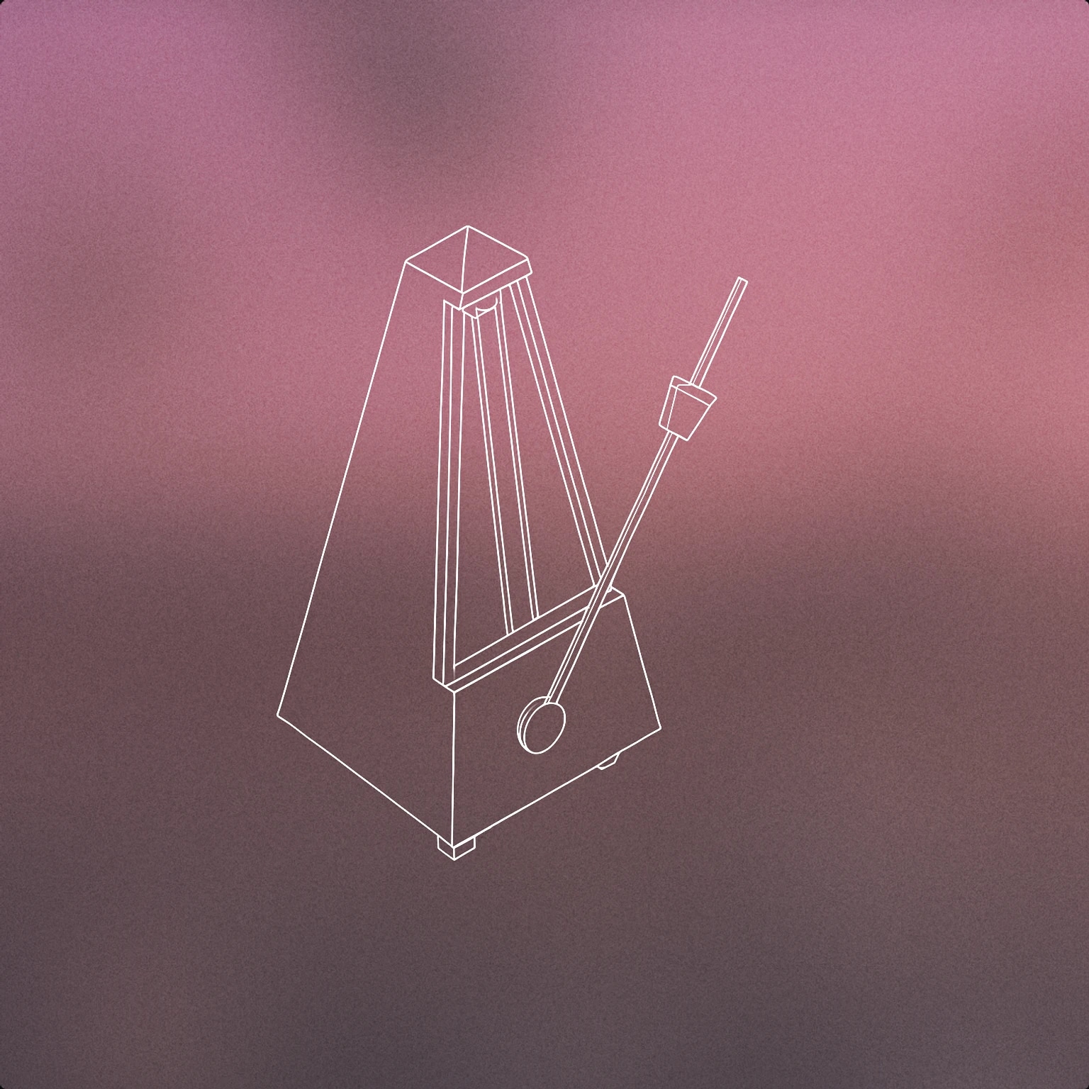 Cover of a single, suspended metronome pendulum at the apex of its swing for Dramatic Pause sound effects