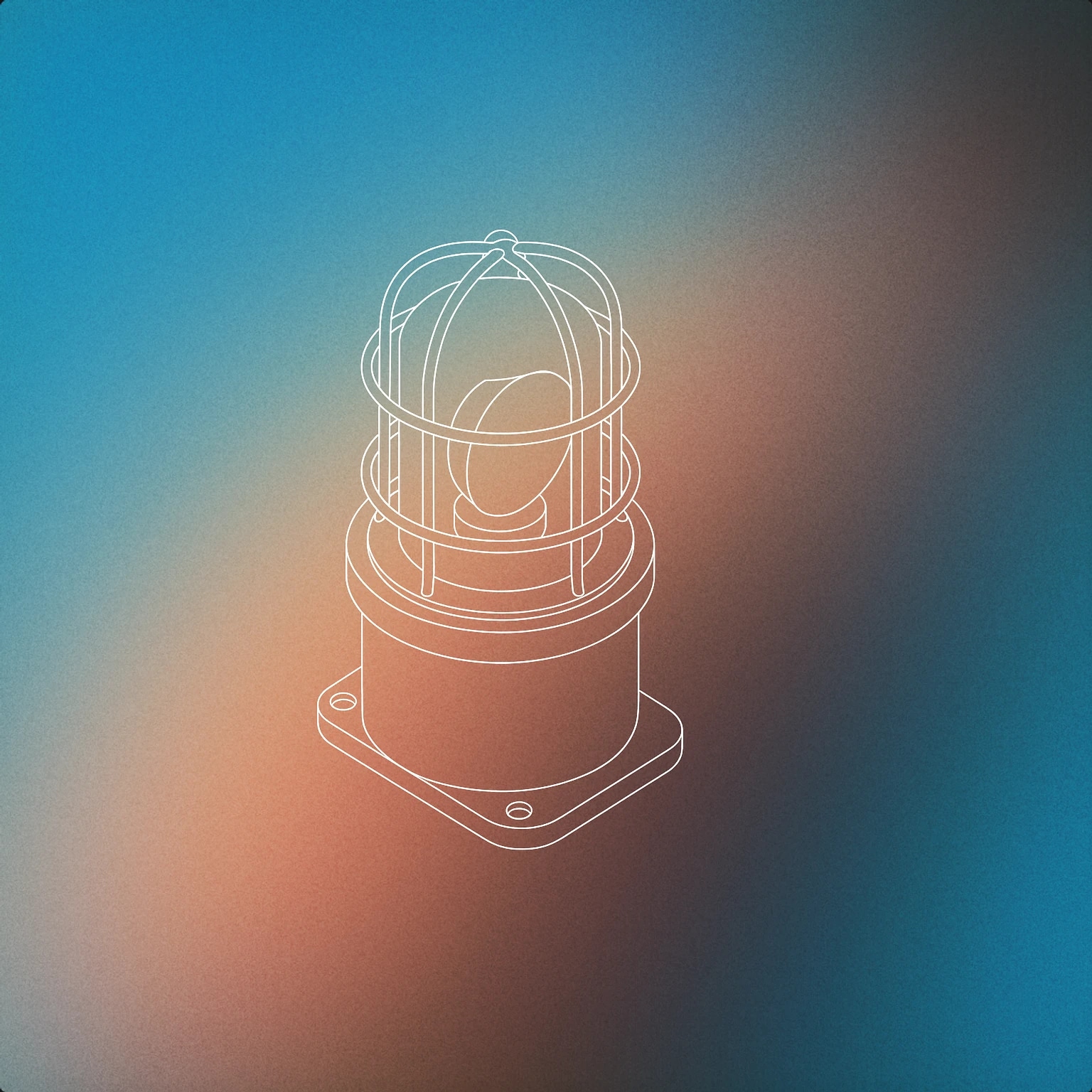 Cover of rotating emergency siren beacon with a protective cage for Emergency Siren sound effects