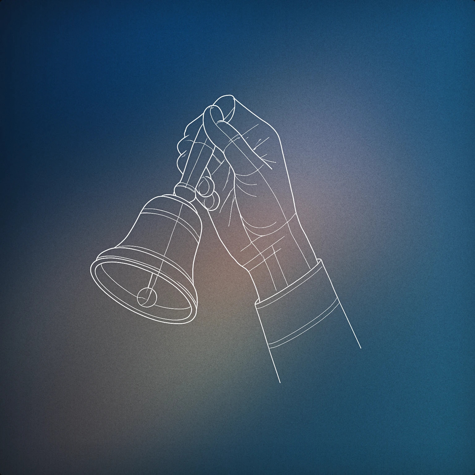 Cover of a raised hand holding a bell for Help Me sound effects