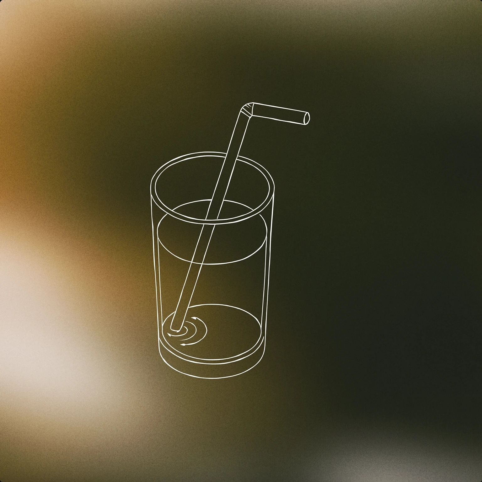 Cover of A straw inserted into a half-full drinking glass with gentle ripples emanating from the straw's tip for Slurp sound effects