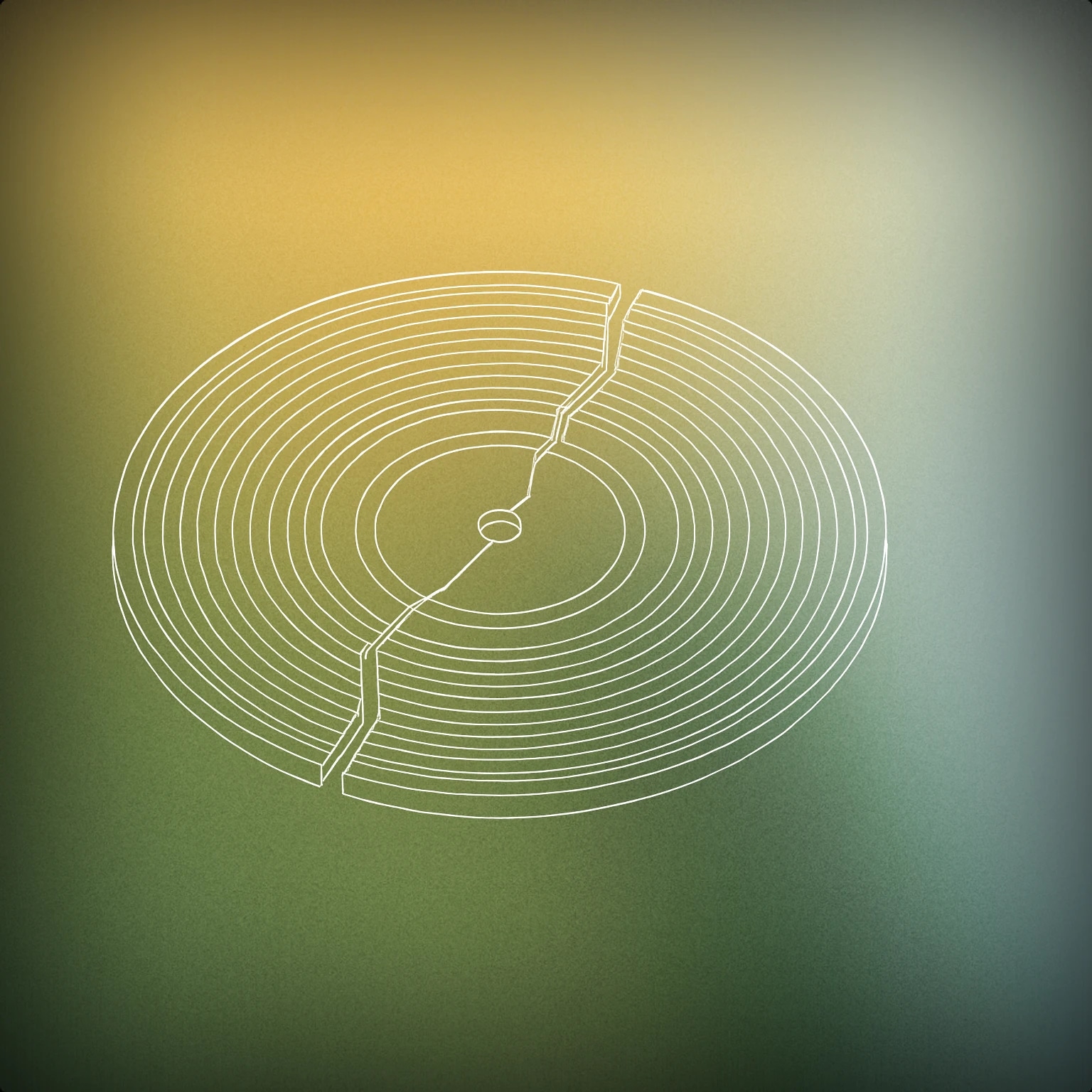 Cover of a broken vinyl record with a visible crack through its center for Failed sound effects