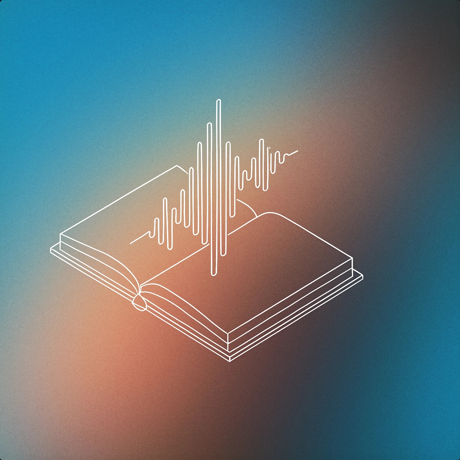 Cover of An open book with soundwave lines emerging from its center for Introduction sound effects