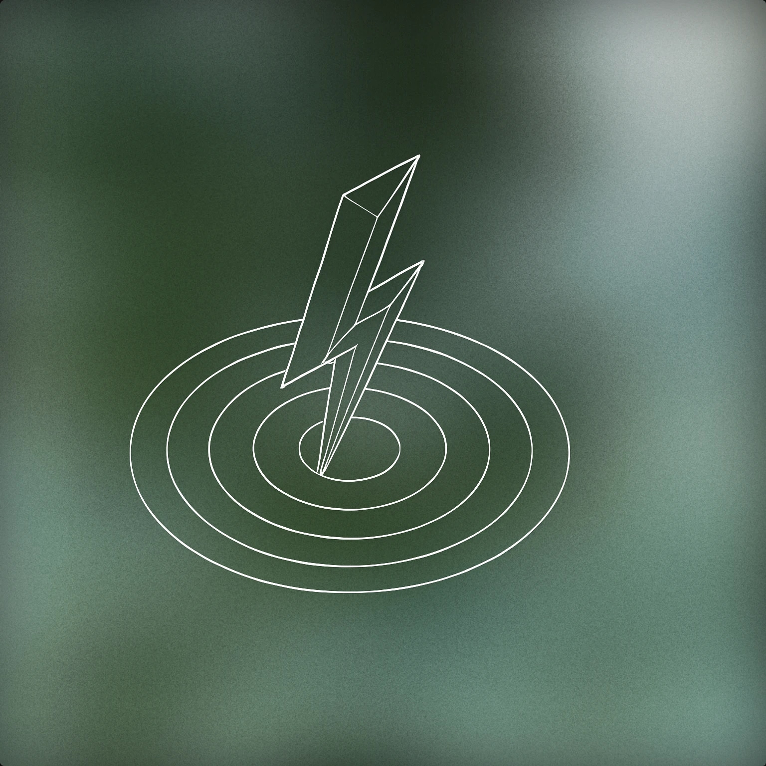 Cover of A stylized, jagged lightning bolt intersecting a circular ripple pattern for Lightning Strike sound effects