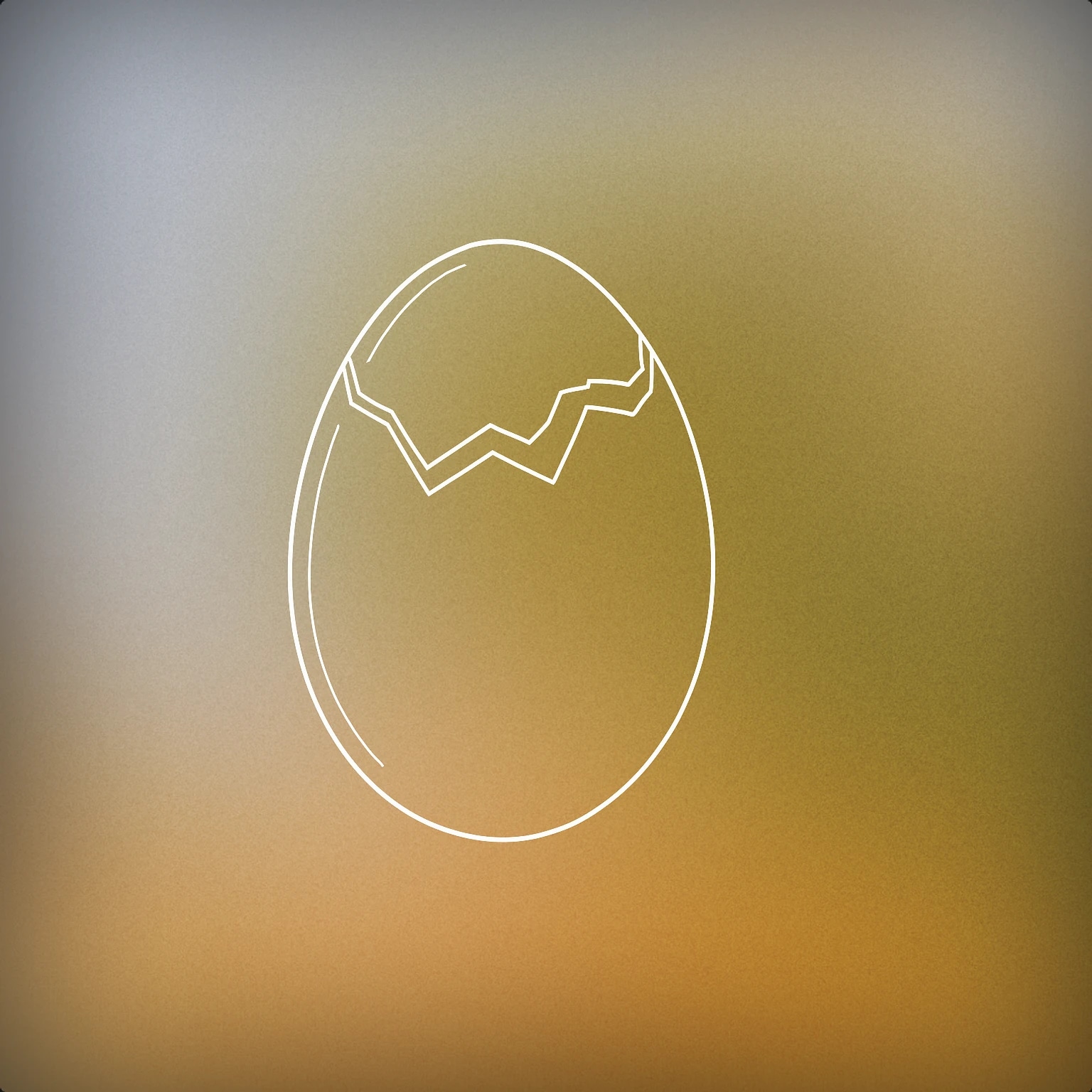 Cover of A single egg with a clean, jagged crack running across its top, slightly open to suggest the moment of breaking for Egg Crack sound effects