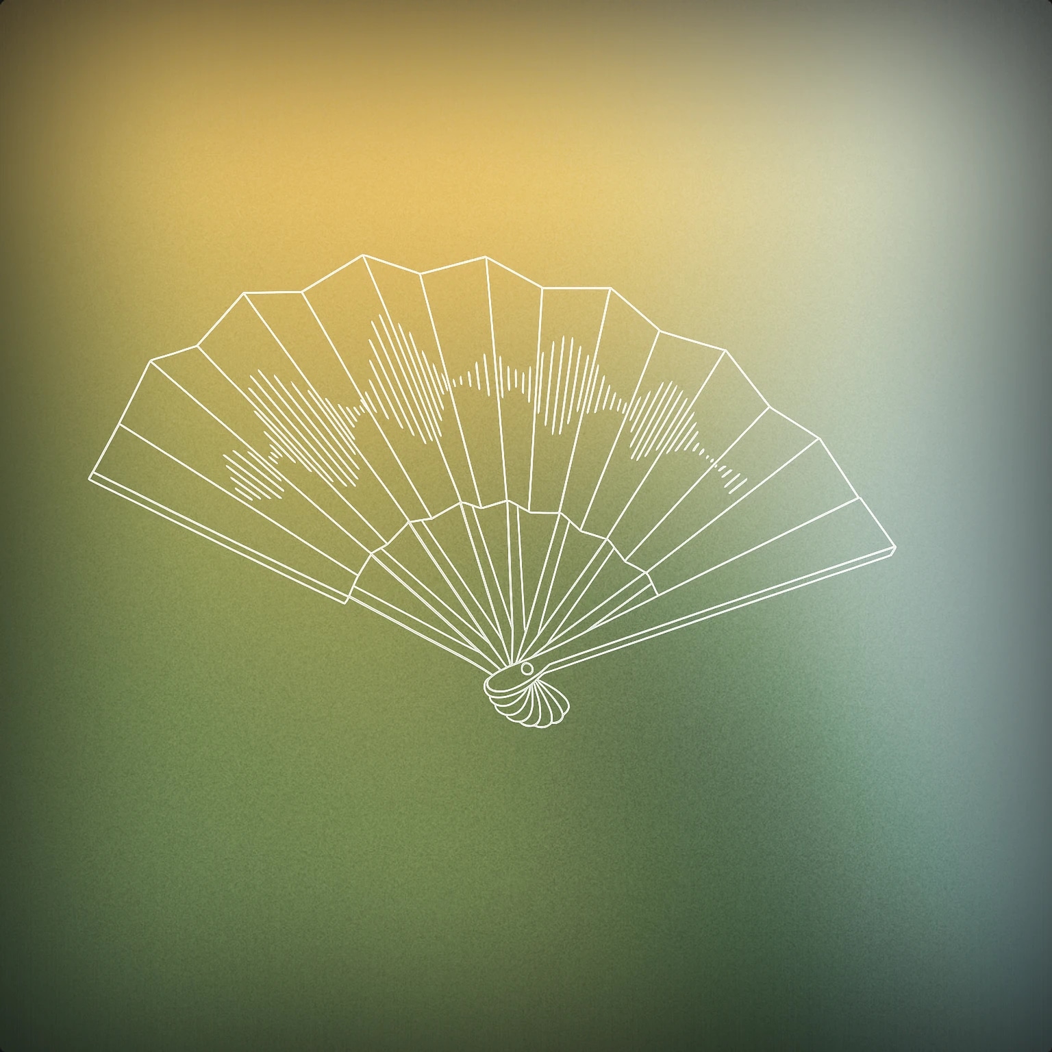 Cover of A stylized handheld folding fan with soundwave patterns subtly etched onto its surface, partially open to suggest movement and airflow. for Fan sound effects