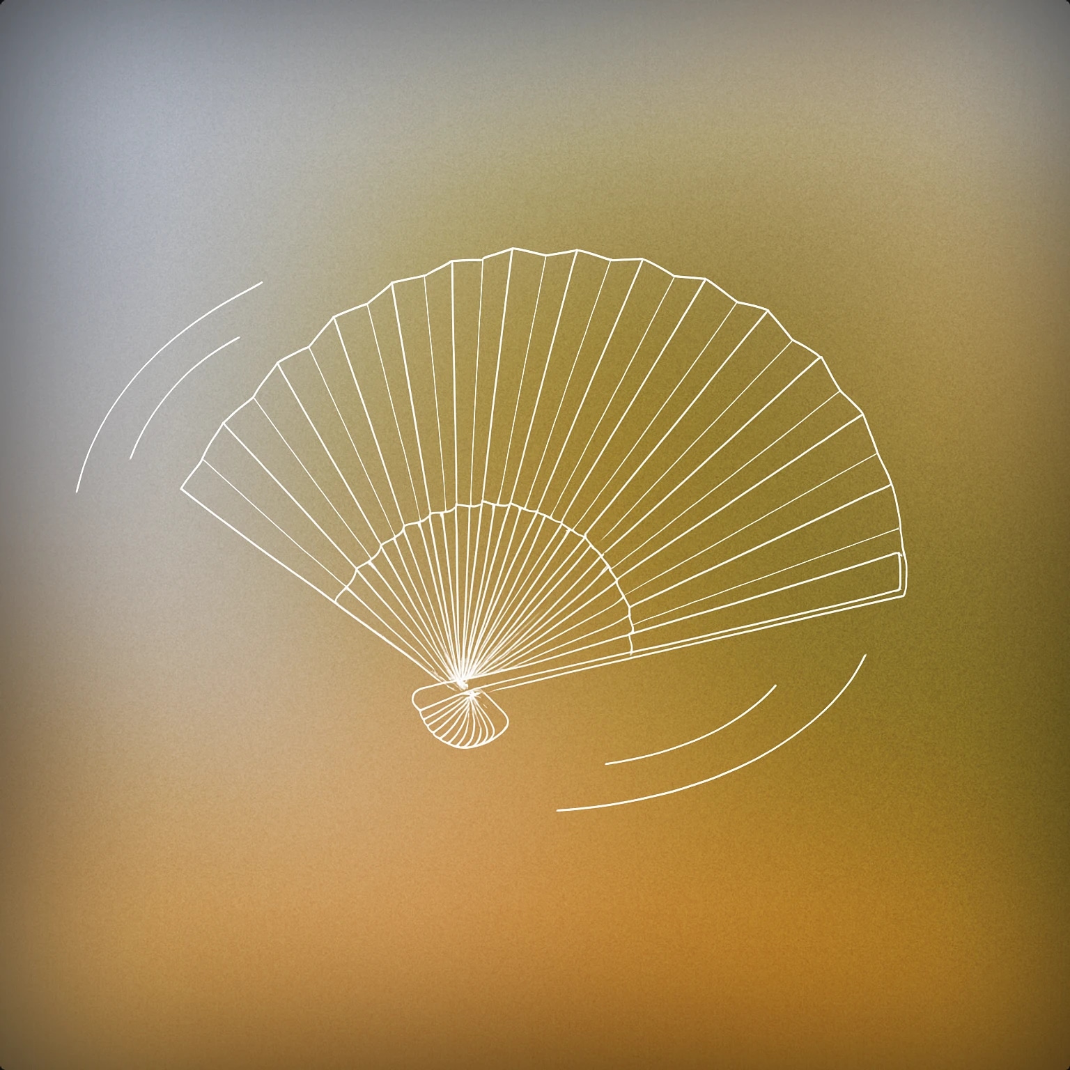 Cover of curved hand fan with subtle motion lines for Soft Whoosh sound effects