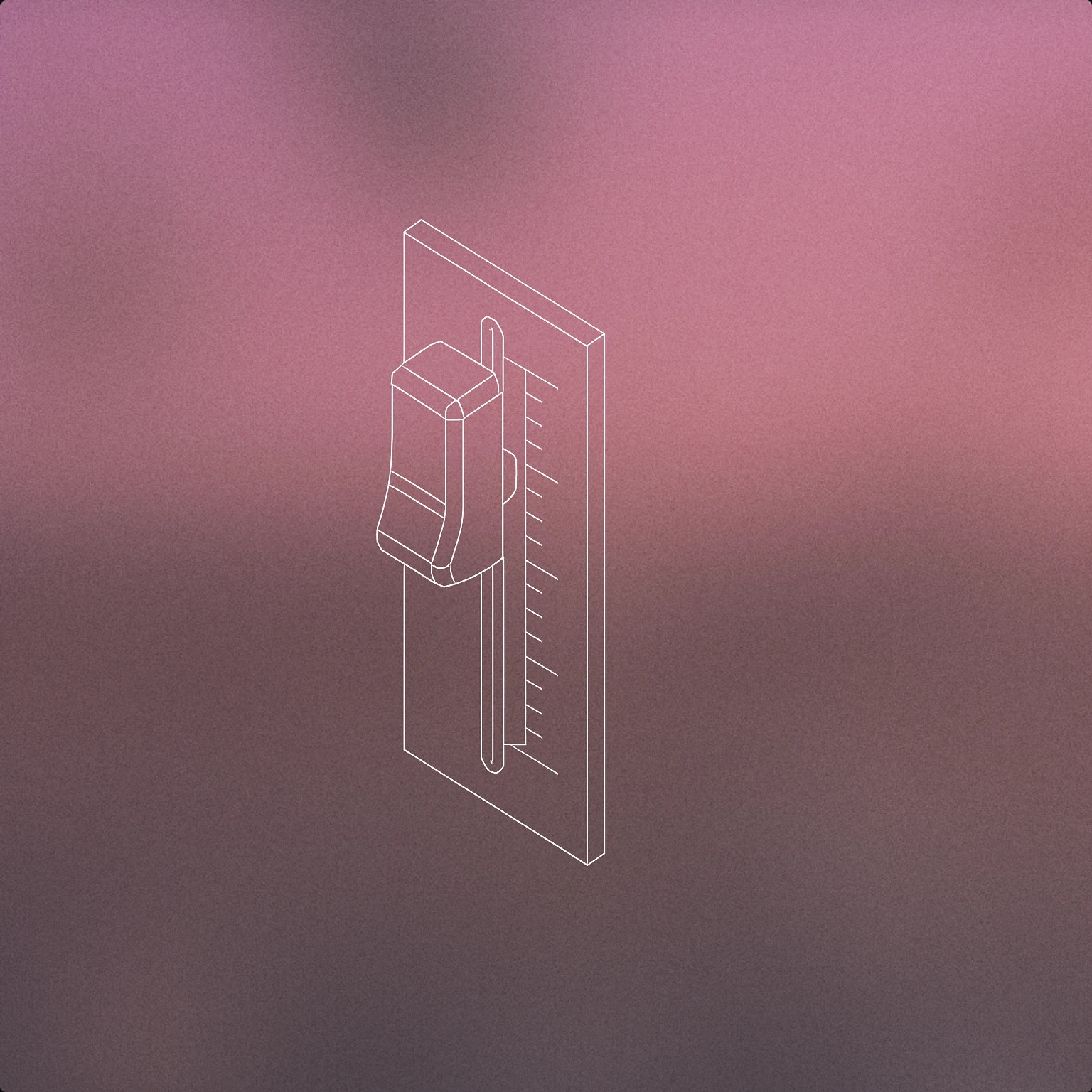 Cover of a vertical slider knob positioned along a marked scale for Level sound effects